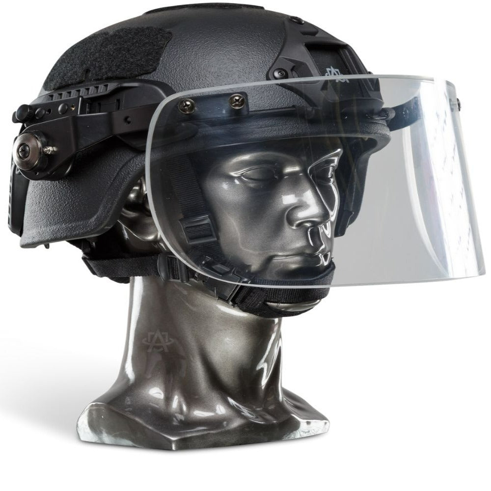 Texas IIIA+ Ballistic Face Shield - Universal Fit for All Helmets with ARC Rail | Tactical Protection for Military, Police & Security Operations