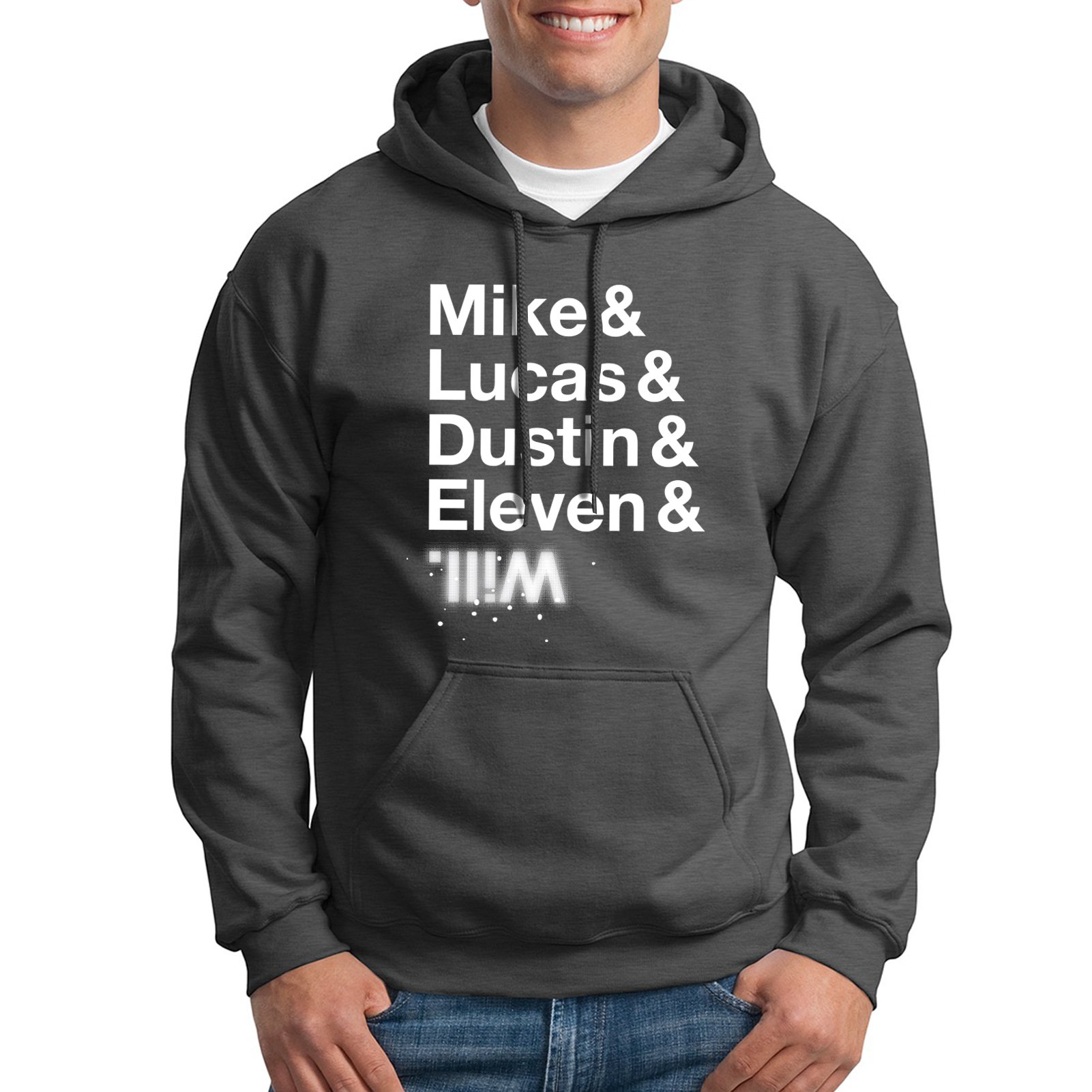 UGP Campus Apparel The Party Hoodie - Mike Lucas Dustin Eleven Will - Comfortable College Sweatshirt for Casual Wear & Campus Events