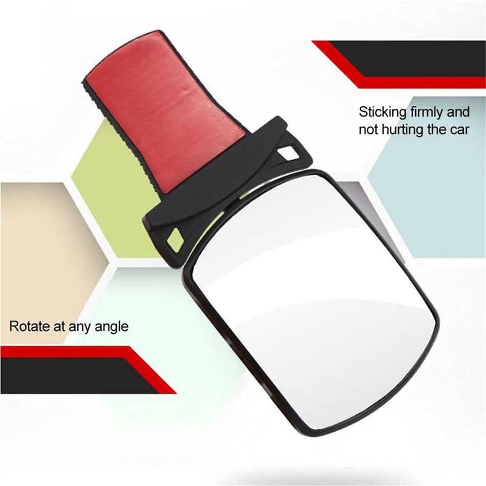 Adjustable Baby Car Rear View Mirror - Wide Clear View for Rear Facing Car Seat, Self-Adhesive Auxiliary Mirror for Safe Driving | Perfect for Parents Monitoring Infants in Backseat