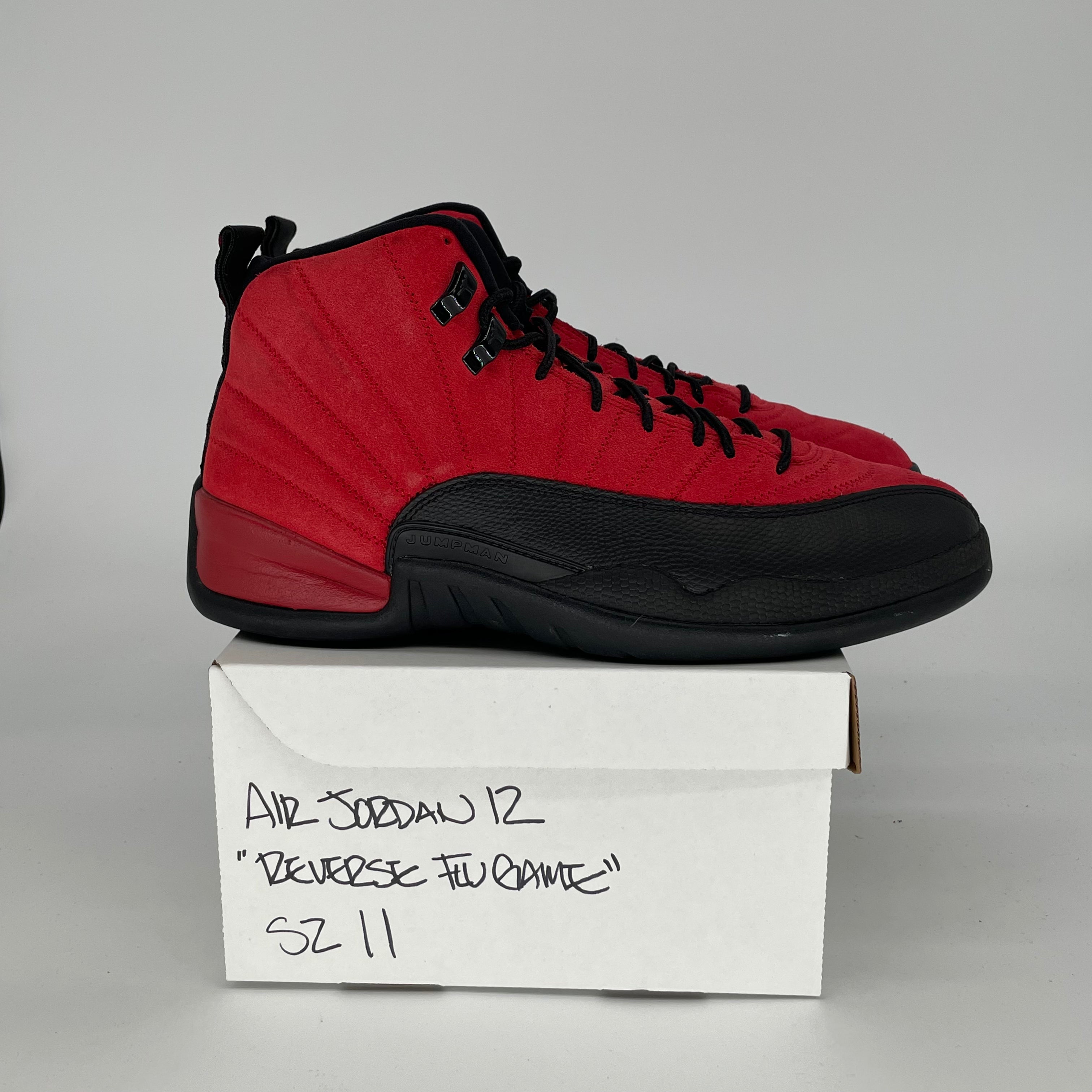 AIR JORDAN 12 Reverse Flu Game Basketball Shoes - Men's Size 11/Women's 12.5 (CT8013-602) - Retro Sneakers for Streetwear & Court Performance