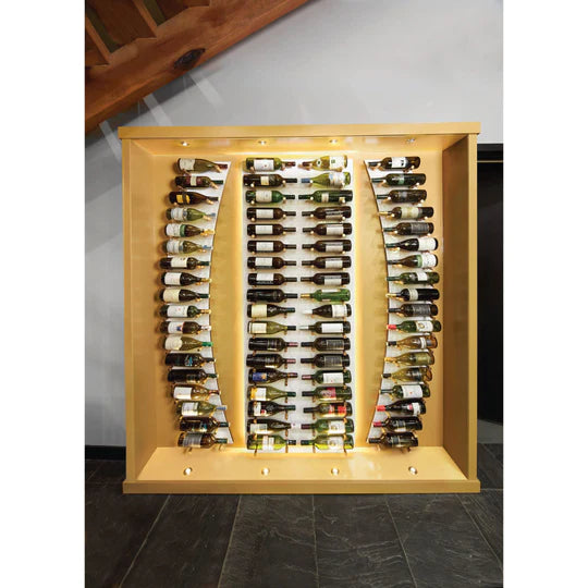 Blue Grouse VINdustry 3ft Tall Rectangular Wine Pegs & Panel Kit - Perfect for Home Wine Cellars, Bars, and Commercial Wine Storage