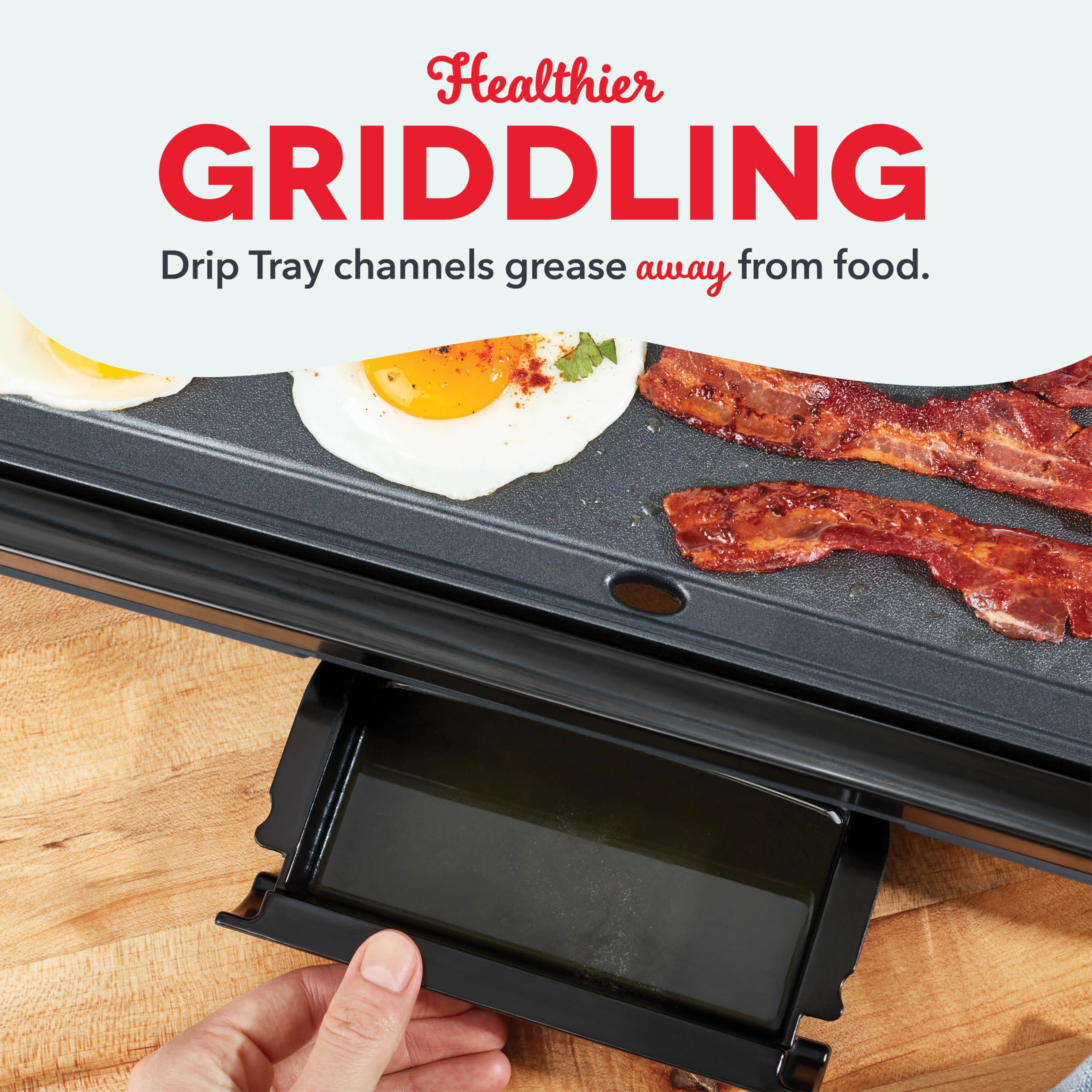 DASH Deluxe 1500-Watt Electric Griddle with Removable Nonstick Cooking Plate - 20