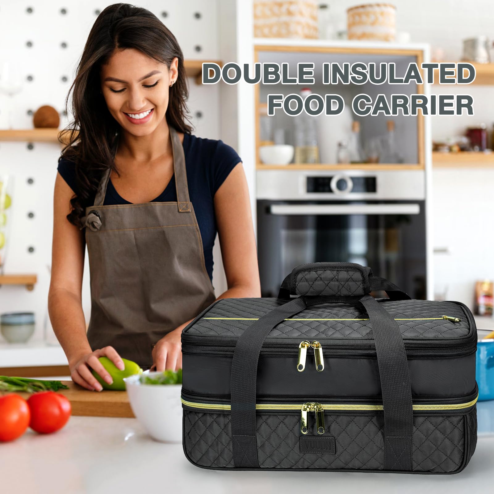 Insulated Casserole Carrier for Hot & Cold Food - Picnic & Party Tote