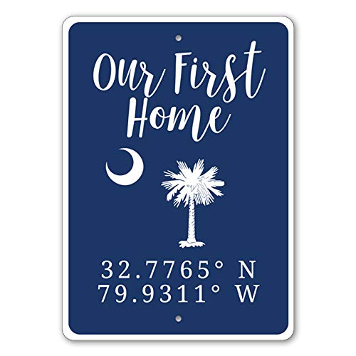 Our First Home Sign - South Carolina Flag Decor - 12