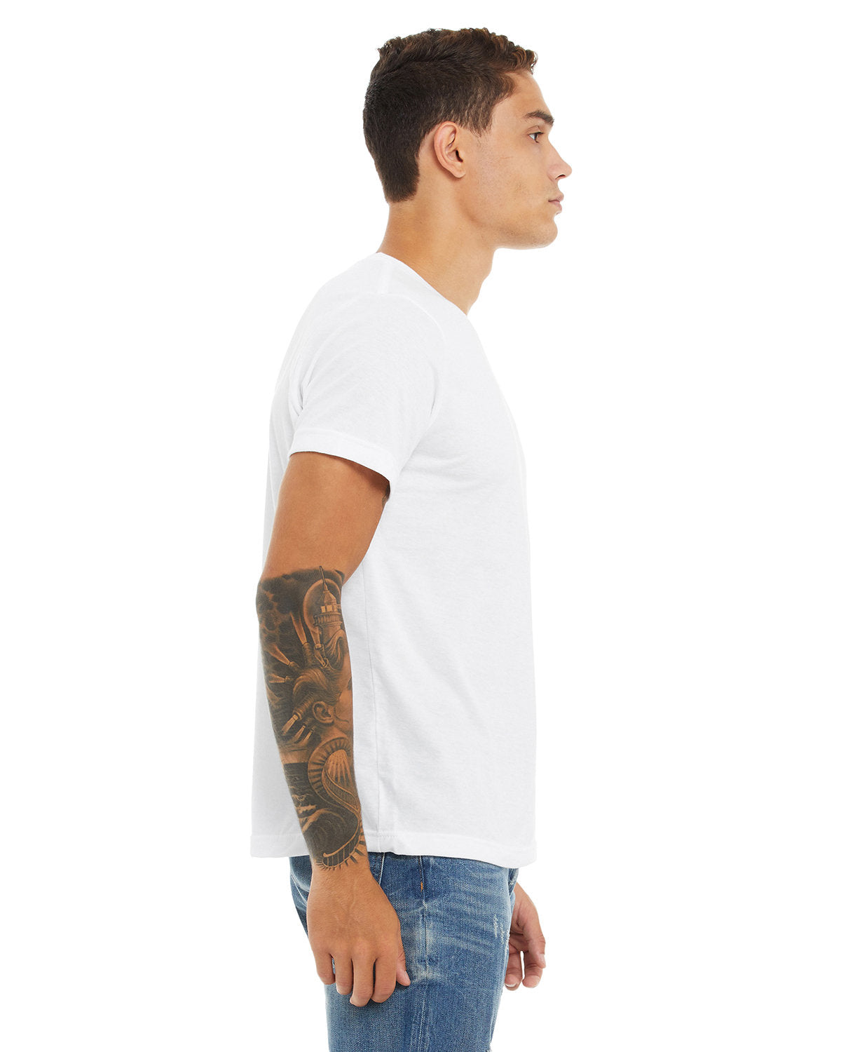 Bella + Canvas 3650 Unisex Short Sleeve T-Shirt - Soft Poly-Cotton Blend Tee for Men & Women - Perfect for Casual Wear, Screen Printing, and Everyday Comfort
