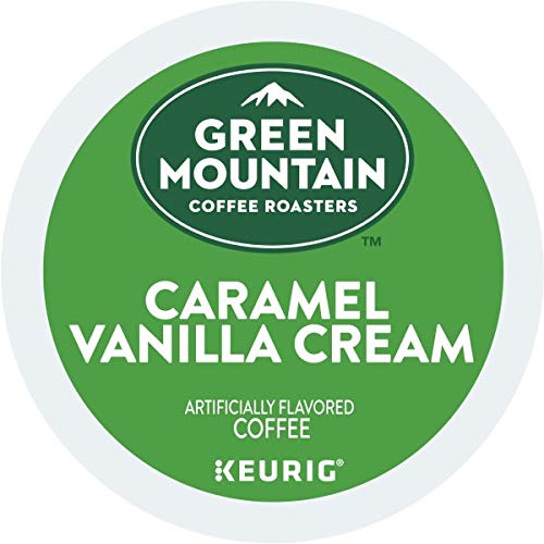 Green Mountain Coffee Roasters Caramel Vanilla Cream Light Roast K-Cup Pods - 72 Count Single-Serve Coffee for Keurig Brewers | Perfect for Morning Brew, Office Coffee Break & Afternoon Pick-Me-Up