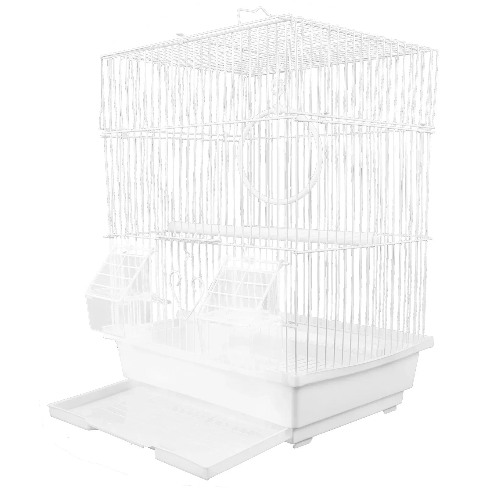 Portable Metal Bird Cage Set for Parrots & Cockatiels - Travel Carrier with Food & Water Feeder | Perfect for Vet Visits, Outdoor Adventures & Home Use