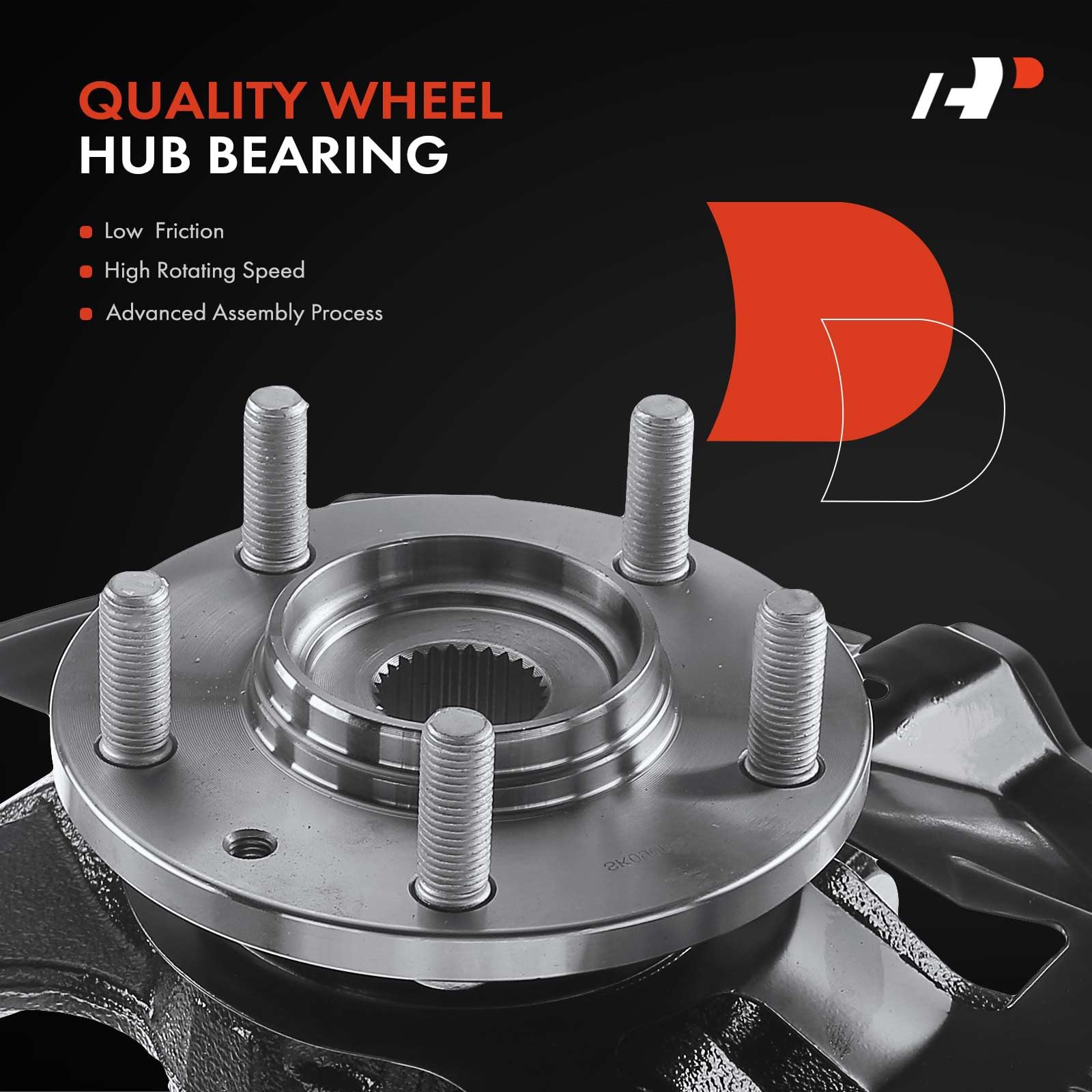 Premium Pair of Front Left & Right Steering Knuckle & Wheel Bearing Hub Assembly - Compatible with Ford Fusion 2006-2012, Lincoln MKZ 2007-2012, Mercury Milan 2006-2011 - Driver & Passenger Side Replacement - Perfect for Suspension Repair & Wheel Alignment