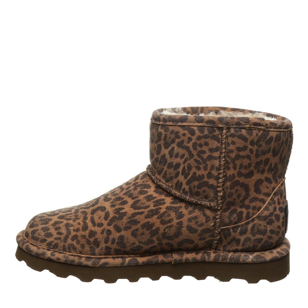 BEARPAW Women's Aleesa Exotic Ankle Boots - Slip On Winter Boots for Women in Multiple Colors | Warm & Comfortable Snow Boots for Casual Outfits, Work & Outdoor Activities