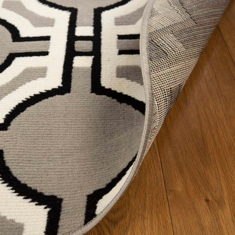 Pritchard Modern Geometric Trellis Indoor Area Rug - Non-Slip Living Room Carpet, Soft Bedroom Rug for Home Decor - Perfect for Living Spaces, Bedrooms & Offices