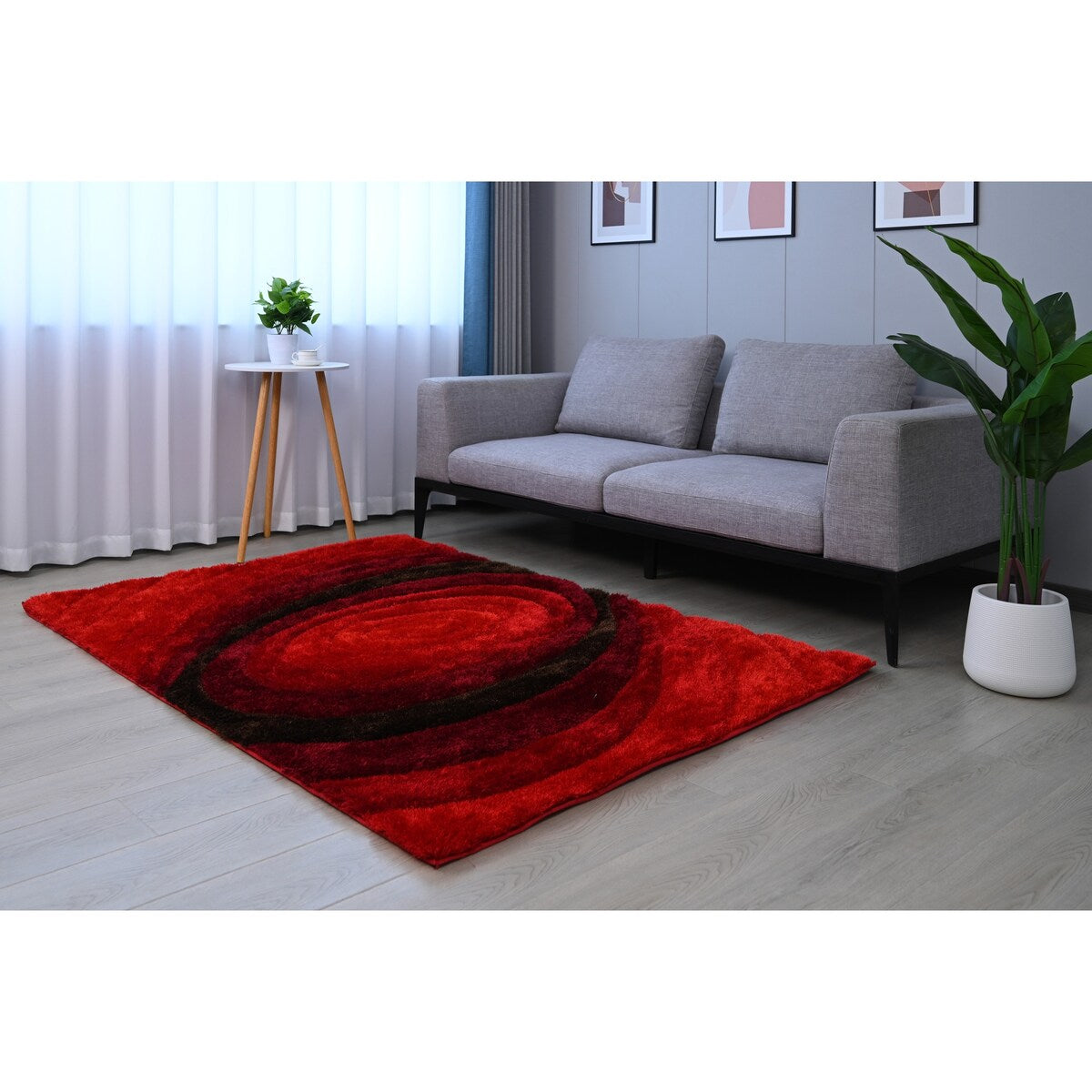 Premium 3D Shaggy Hand Tufted Area Rug - Soft Fluffy Non-Slip Living Room Carpet for Bedroom, Nursery & Home Decor - Cozy & Stylish Floor Mat for Comfortable Relaxation