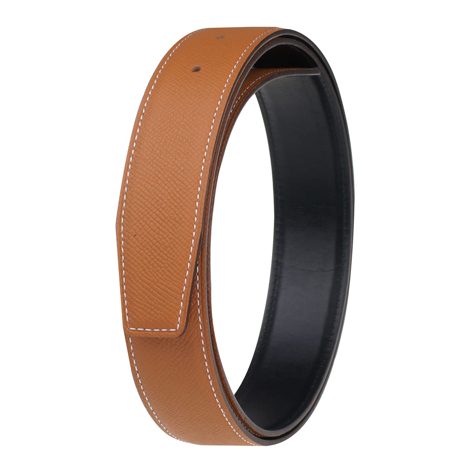 UzHot H Full Grain Cow Leather Belts - 32mm Wide Replacement Belt Strap Without Buckle for Men & Women | Durable Fashion Accessory for Casual, Office & Formal Wear