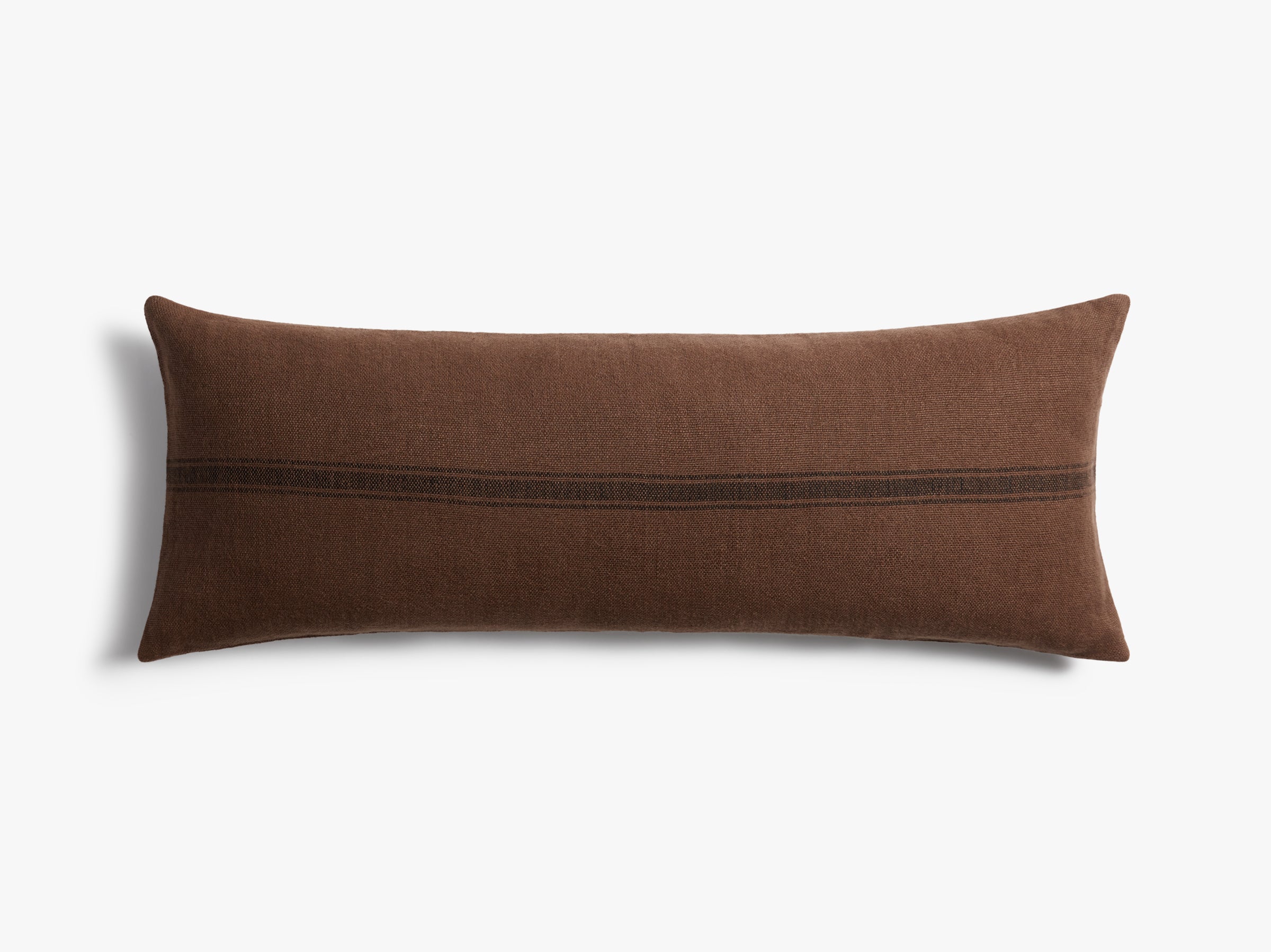 Linen Grain Sack Lumbar Pillow Cover - Farmhouse Decor for Sofa, Bed & Couch - Washable & Durable Support Pillow Case for Home & Office