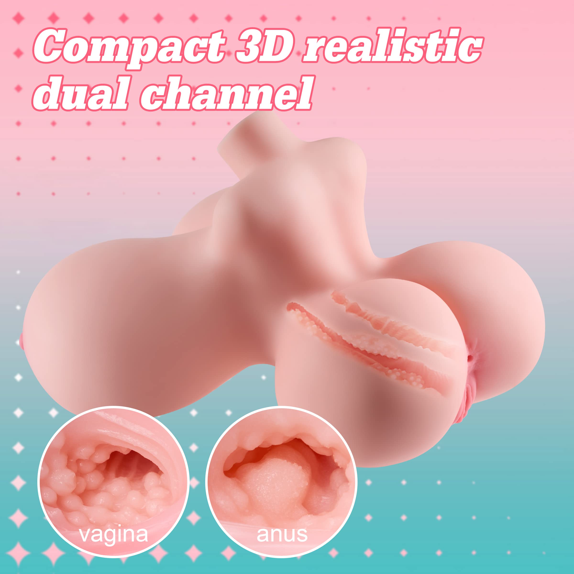 11lb Realistic Adult Sex Doll for Men - Male Masturbator with 3D Vagina & Anal, Big Breast Torso Love Doll | Perfect for Solo Pleasure & Discreet Home Use