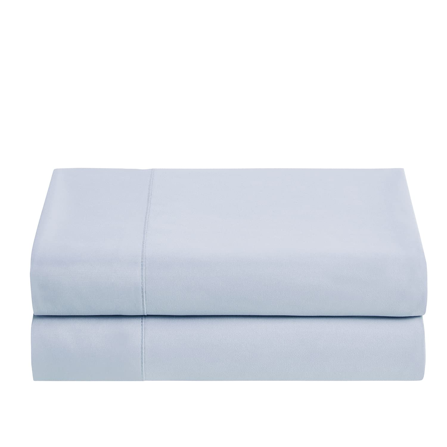 Premium Soft Queen Size Pillowcases Set of 2 - Breathable Standard Pillow Covers for Bedroom & Guest Room - Ice Blue Cooling Bedding Accessories for Hot Sleepers & Allergies Relief