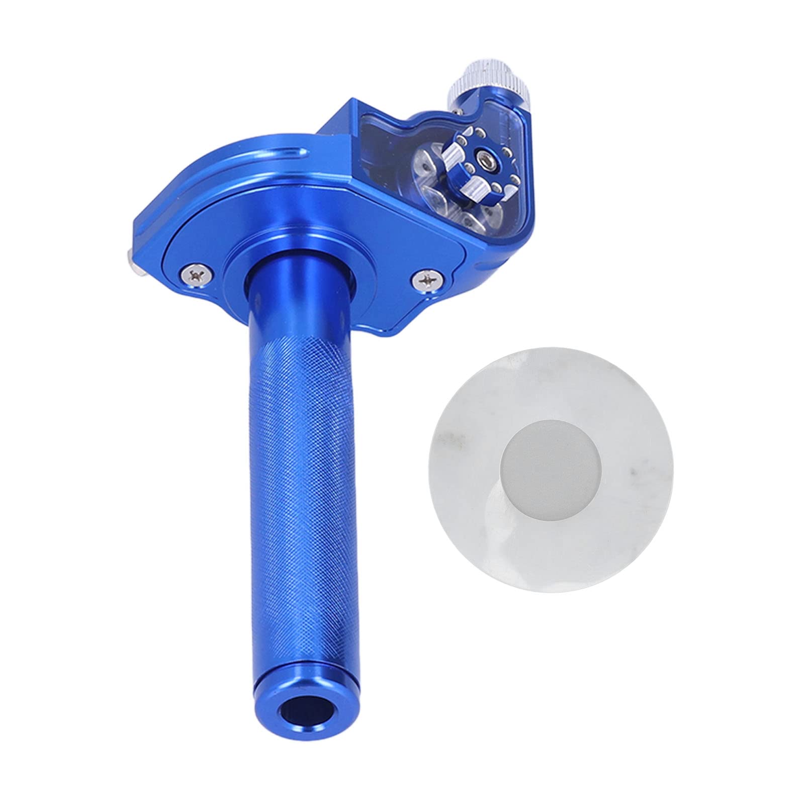 Premium 22mm CNC Aluminum Motorcycle Throttle Grips - 0.87in Handlebar Replacement for CRF (Blue) - Durable Upgrade for Off-Road & Street Bikes - Enhances Comfort & Control