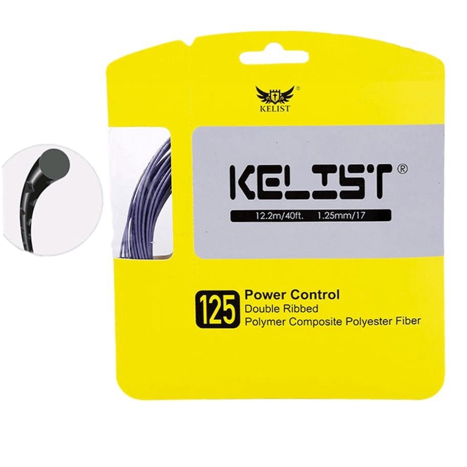 Kelist 125 Power Control Polyester Tennis String Set - High Performance Tennis Racket Strings for Enhanced Spin and Durability | Perfect for Competitive Play, Training, and Recreational Tennis Matches