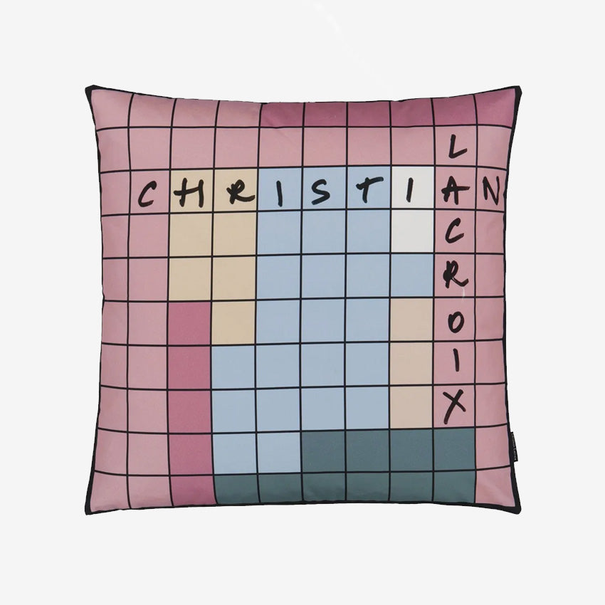 Christian Lacroix Gems Mix Decorative Throw Pillow Cover - Agate Pattern Luxury Cushion for Sofa, Bed & Home Decor