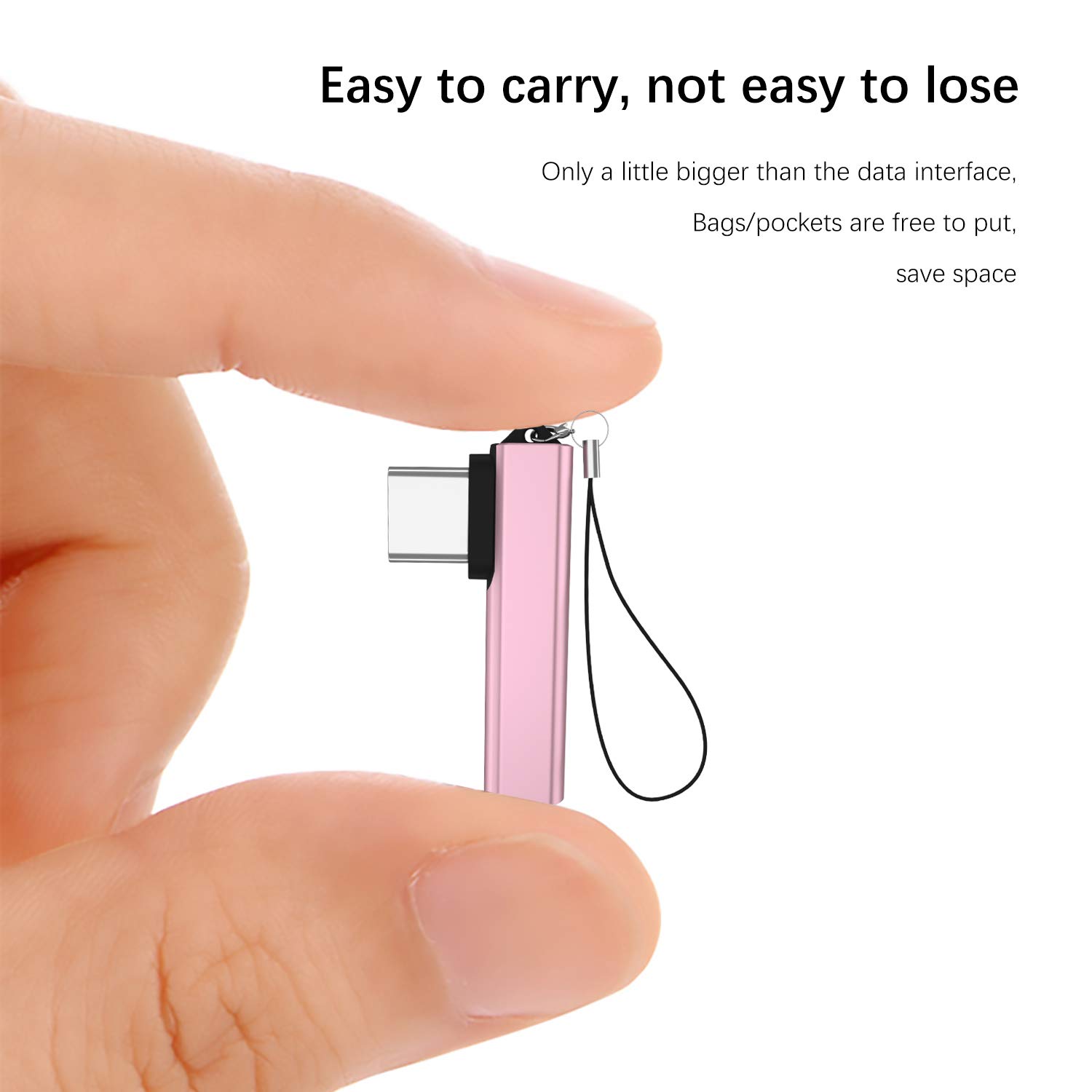 VIMVIP USB C to 3.5mm Headphone Jack Adapter - Gold Audio Aux Converter for iPhone 15/14/13, Samsung Galaxy, iPad - Portable Wired Earphone Dongle for Travel, Gym, Commuting