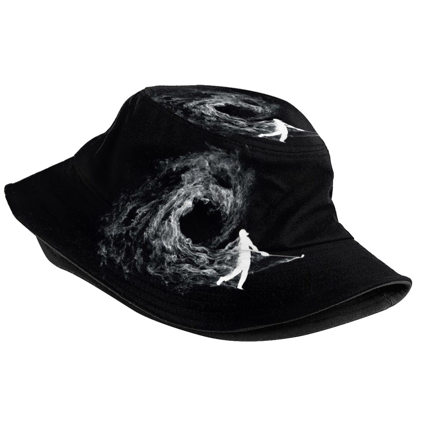 Funny Golf Pattern Bucket Hat - UV Protection Sun Hat for Men & Women - Cute Sporty Golf & Beach Cap for Summer Outdoor Activities, Fishing, Hiking, and Travel
