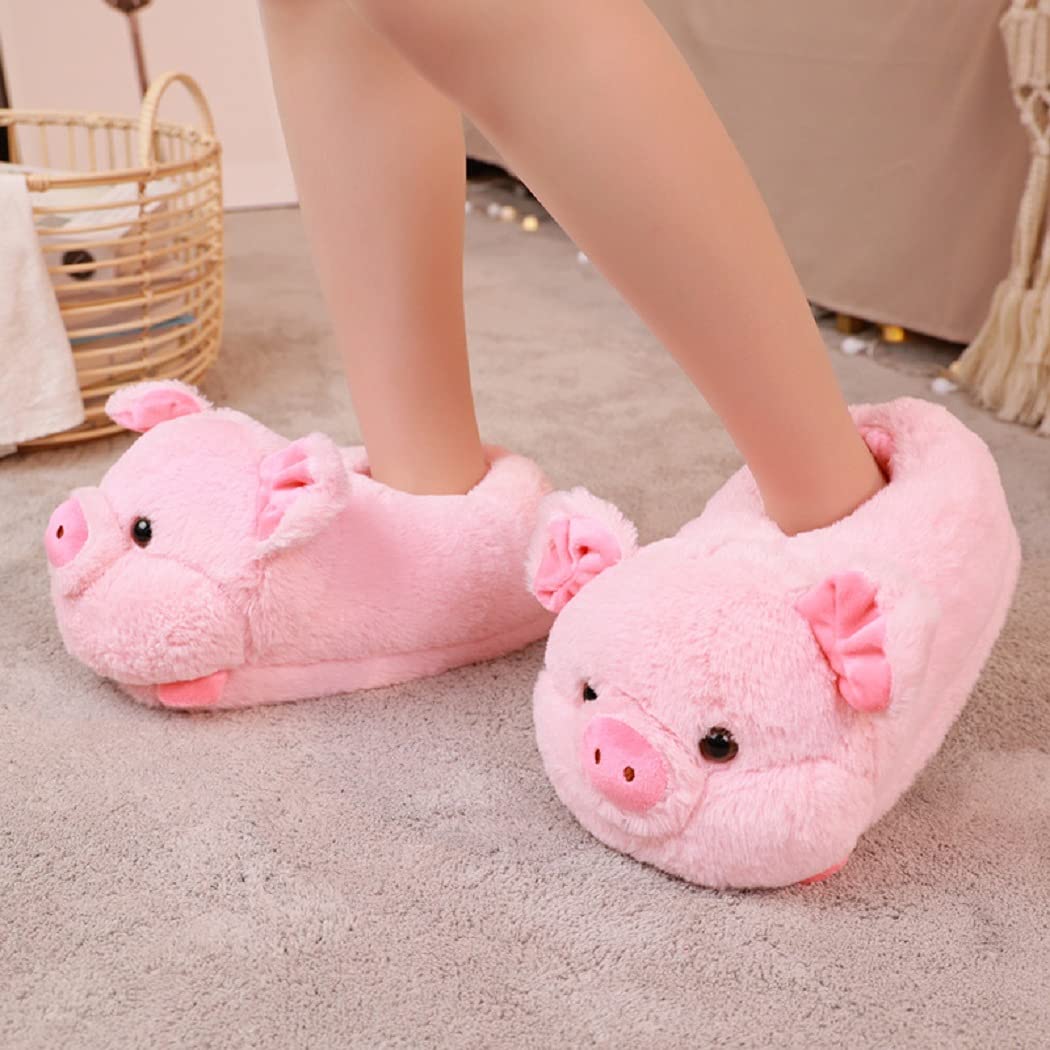 Cute Women's Warm Animal Slippers - Soft & Comfortable Indoor Plush House Shoes for Winter - Non-Slip Cozy Home Footwear for Lounge, Bedroom & Gift Giving
