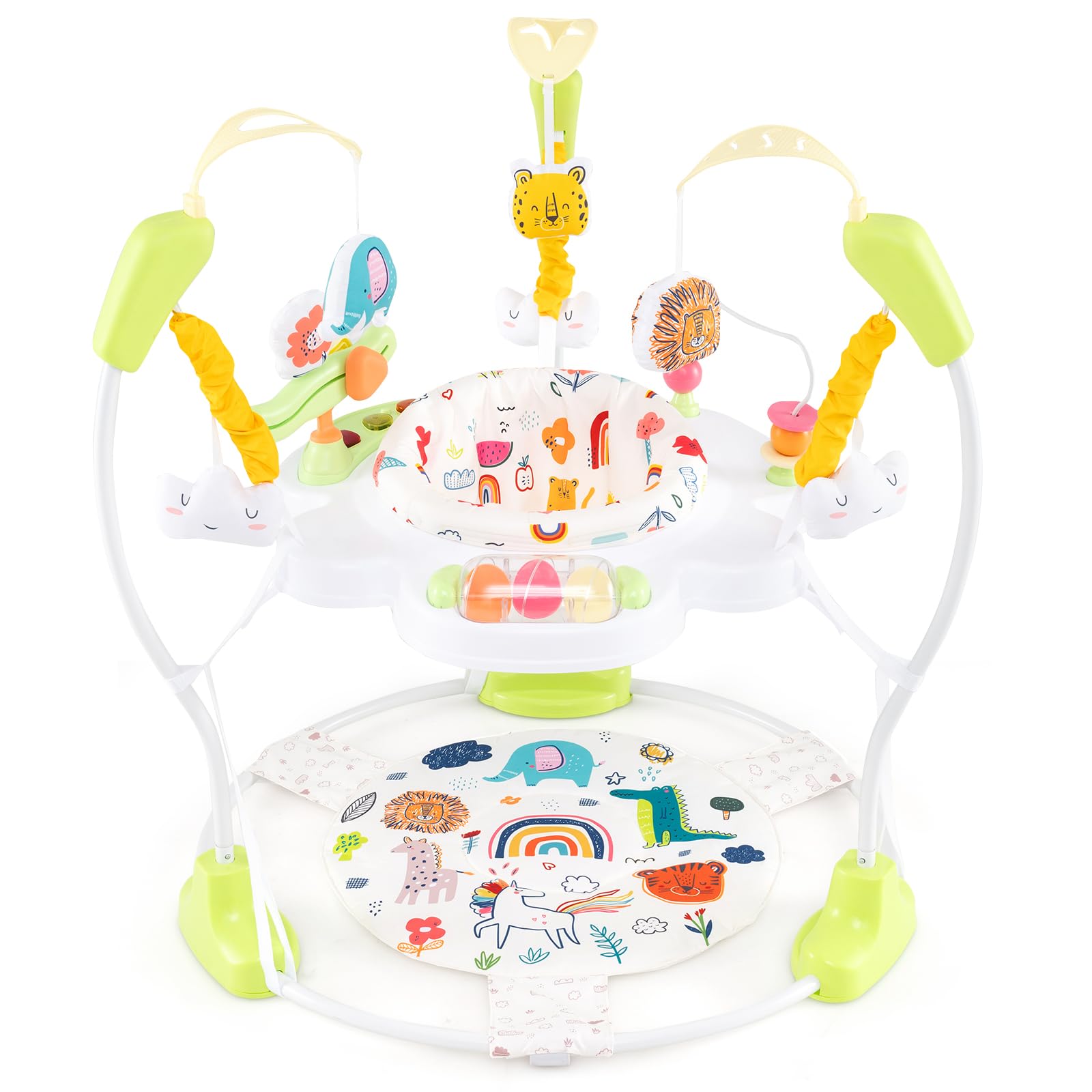 BABY JOY Baby Jumpers & Bouncers - 360° Rotating Activity Center with Music, Lights & Sounds | 5 Adjustable Heights for Infants 6-12 Months | Perfect for Playtime, Learning & Motor Skill Development