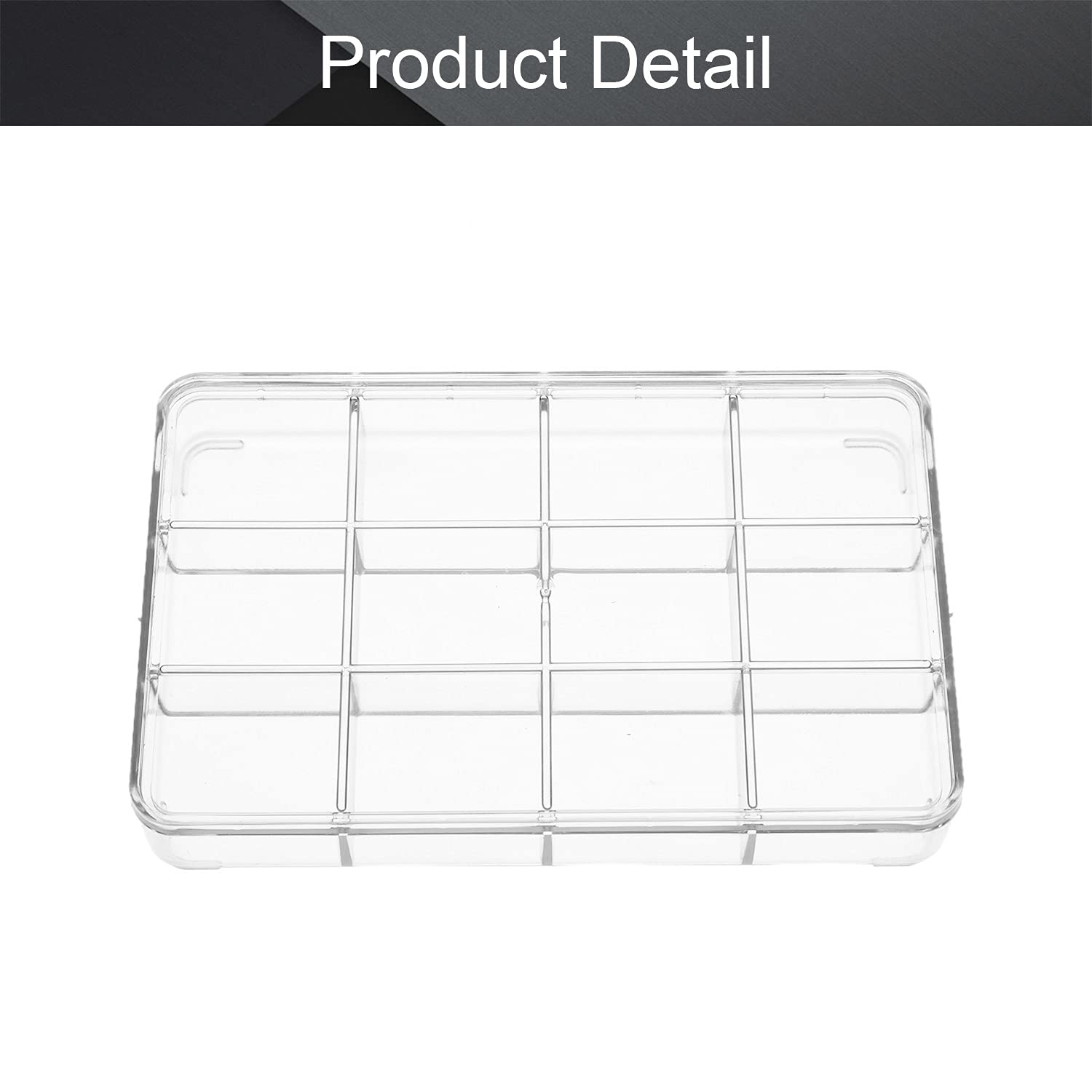 MroMax Clear Plastic Storage Box for Electronic Components - 9.06
