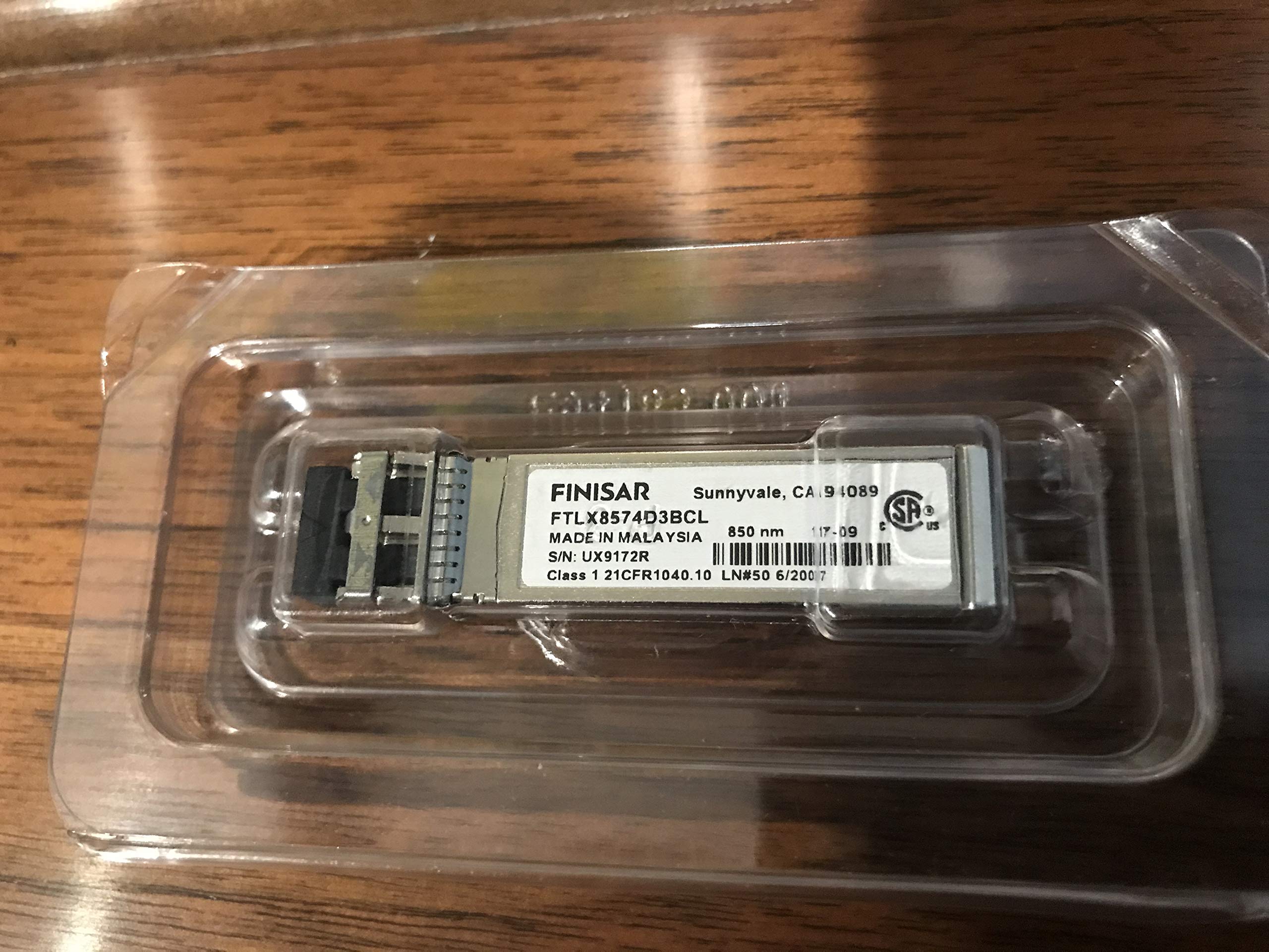 Finisar FTLX8574D3BCL SFP+ Transceiver 10GBase-SR/SW 400m 10Gbps Optical Module - Compatible with Cisco, HP, Juniper, Dell, NetApp - Perfect for Data Centers, Enterprise Networks & High-Speed Connectivity