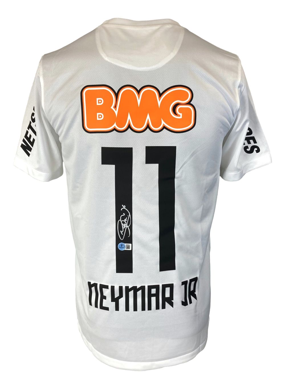 Authentic Neymar Jr Signed Santos FC White Nike Soccer Jersey - Limited Edition Collectible for Football Fans, Perfect for Display, Gifting & Memorabilia Collections