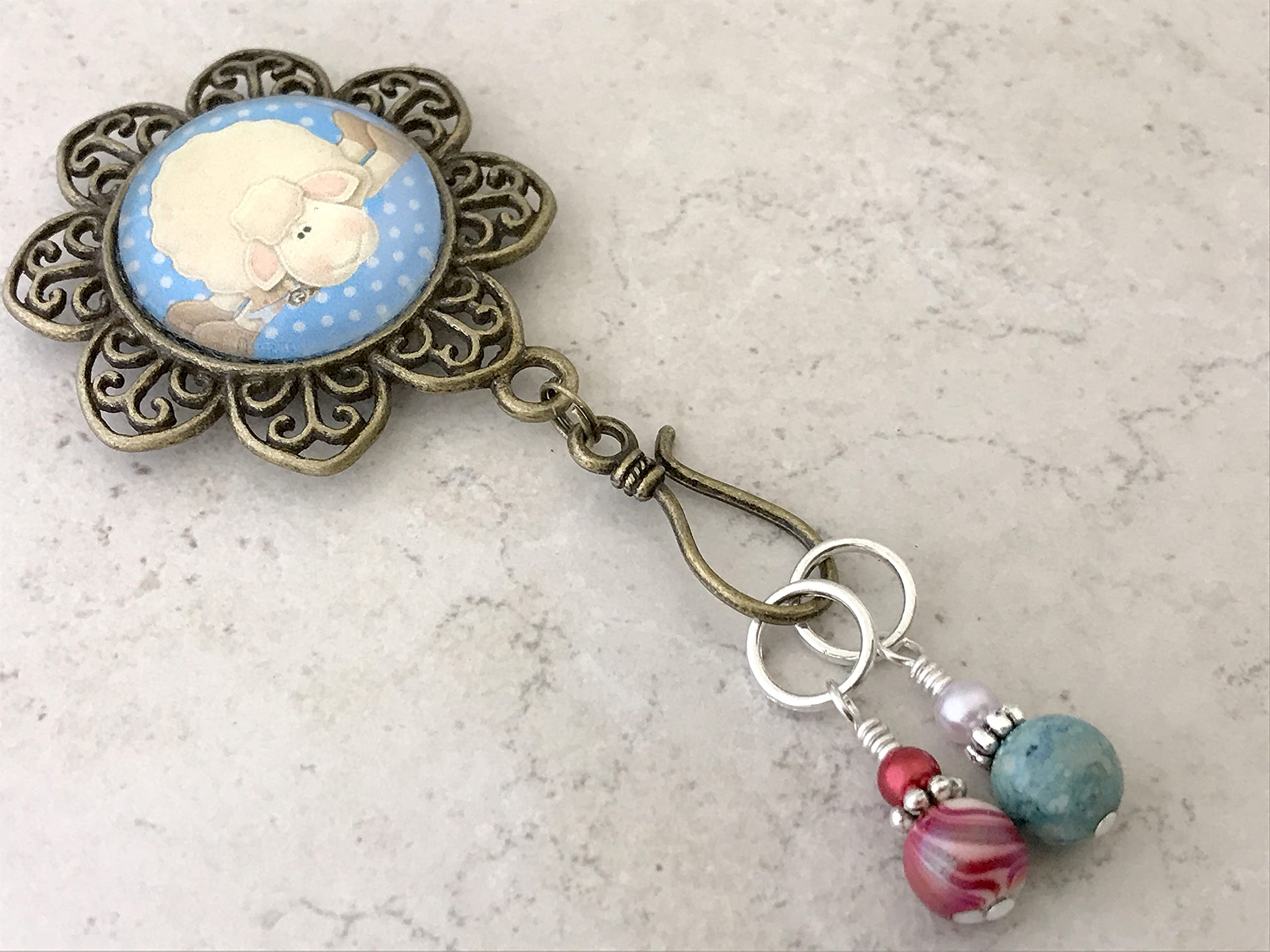 Premium Portuguese Knitting Pins - Handcrafted Sheep Design for Knitters | Perfect for DIY Yarn Crafts, Scarf & Sweater Making