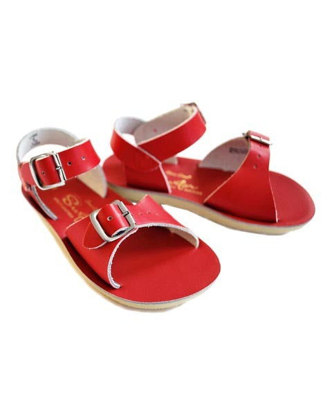 Sun San Red Surfer Sandals - Comfortable Beach & Water Shoes for Men & Women - Perfect for Surfing, Swimming, and Summer Outdoor Activities