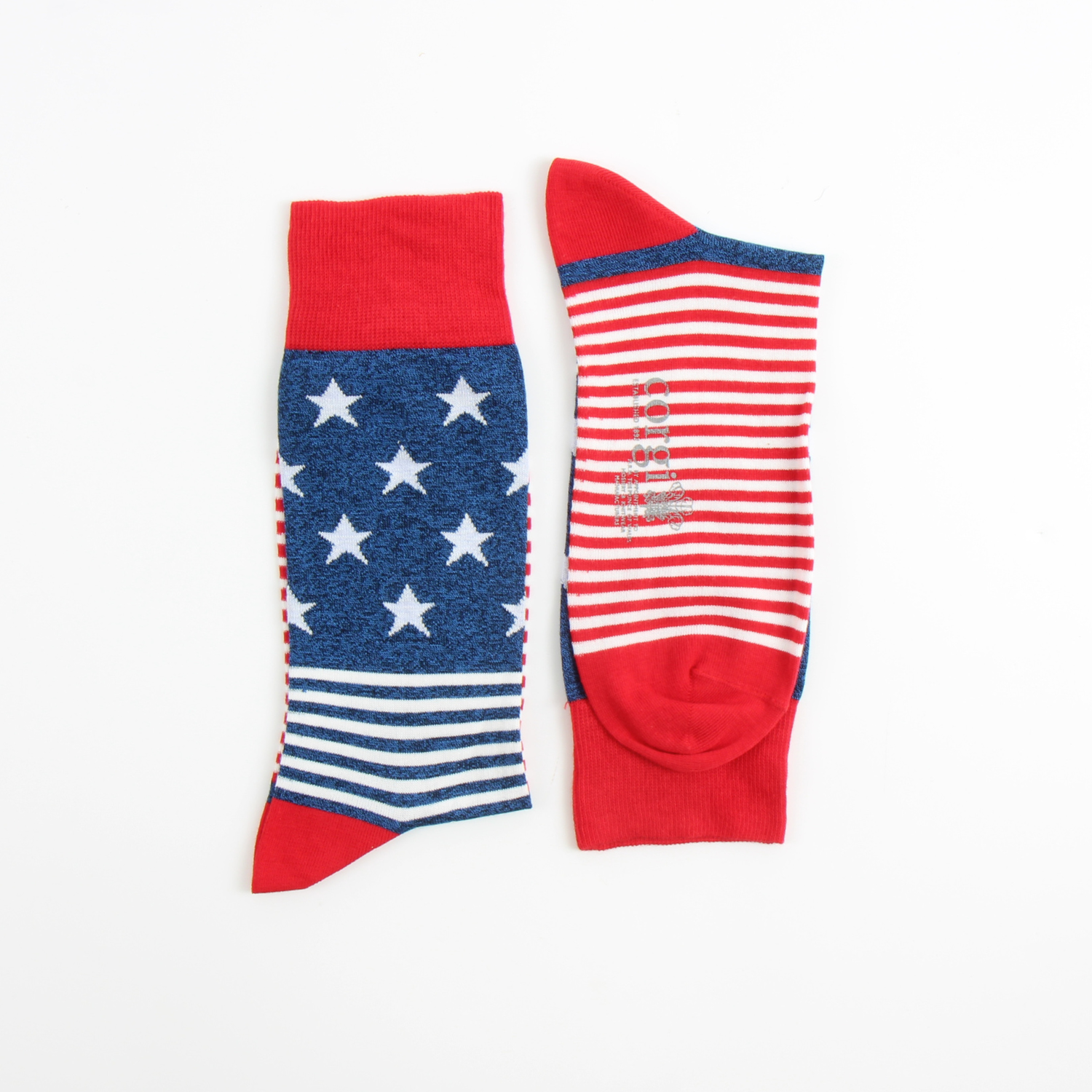 American Flag Cotton Socks for Men - Patriotic Comfortable Breathable Crew Socks - Perfect for 4th of July, Veterans Day & Everyday Wear