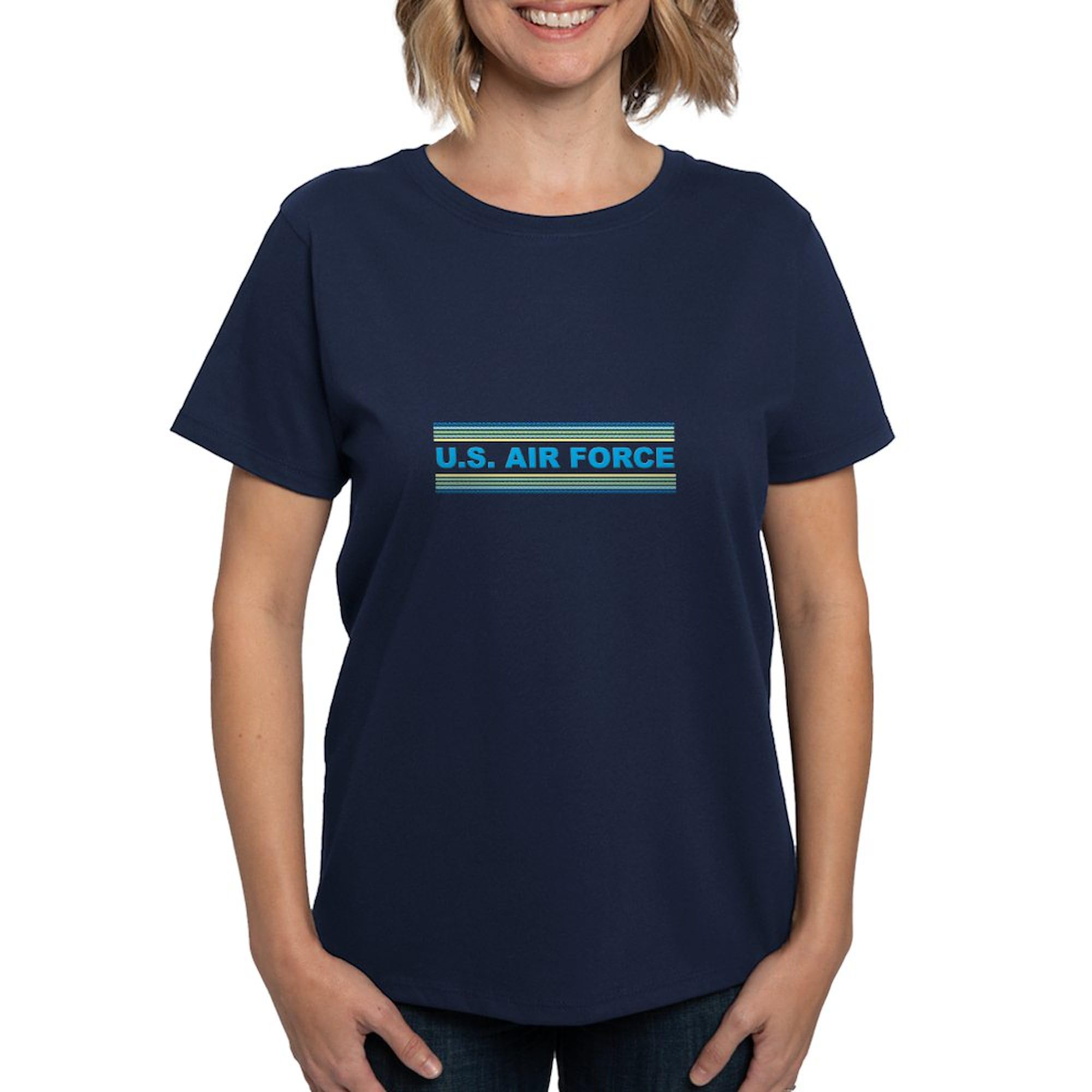 U.S. Air Force Women's Dark Cotton T-Shirt | Military Apparel & Patriotic Casual Wear | Perfect for Veterans Day, Air Force Events & Everyday Outfits