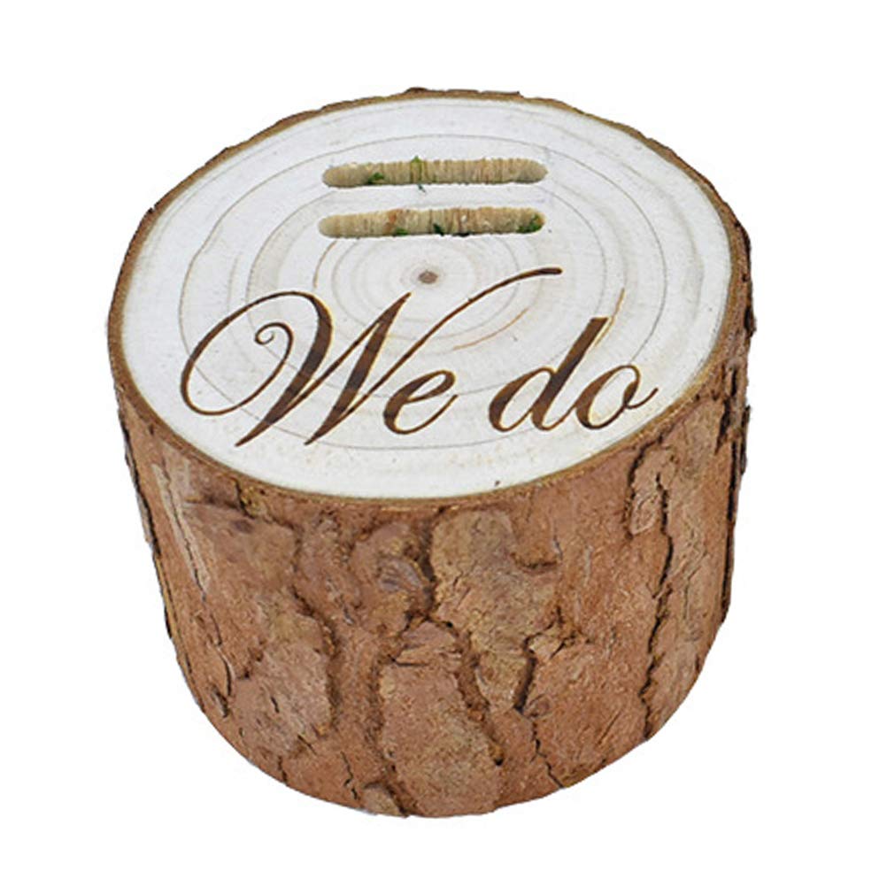Amosfun Wooden Wedding Ring Box - Rustic Engagement Ring Holder for Proposal, Wedding Ceremony & Vow Renewal - Perfect Ring Bearer Gift for Weddings, Anniversaries & Special Moments
