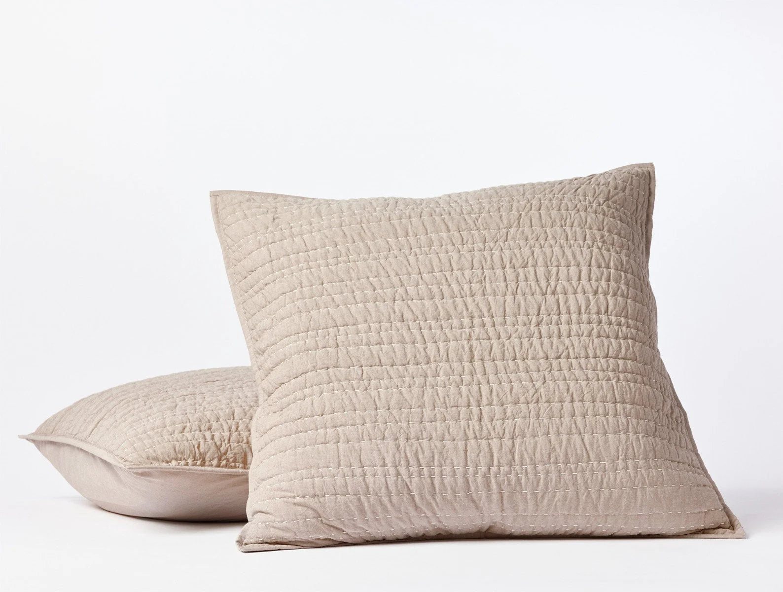 Handstitched Organic Cotton Quilt - Premium Channel Quilting for Bedroom & Living Room - Cozy & Breathable for All Seasons
