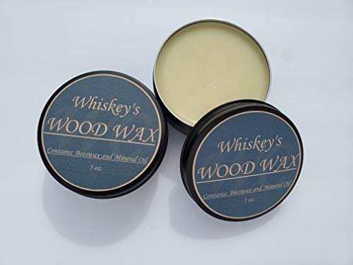 Whiskey N' Charlie Wood Wax & Conditioner - 5 oz Natural Wood Butter for Furniture, Cutting Boards & Hardwood Floors - Restores & Protects Wood Surfaces