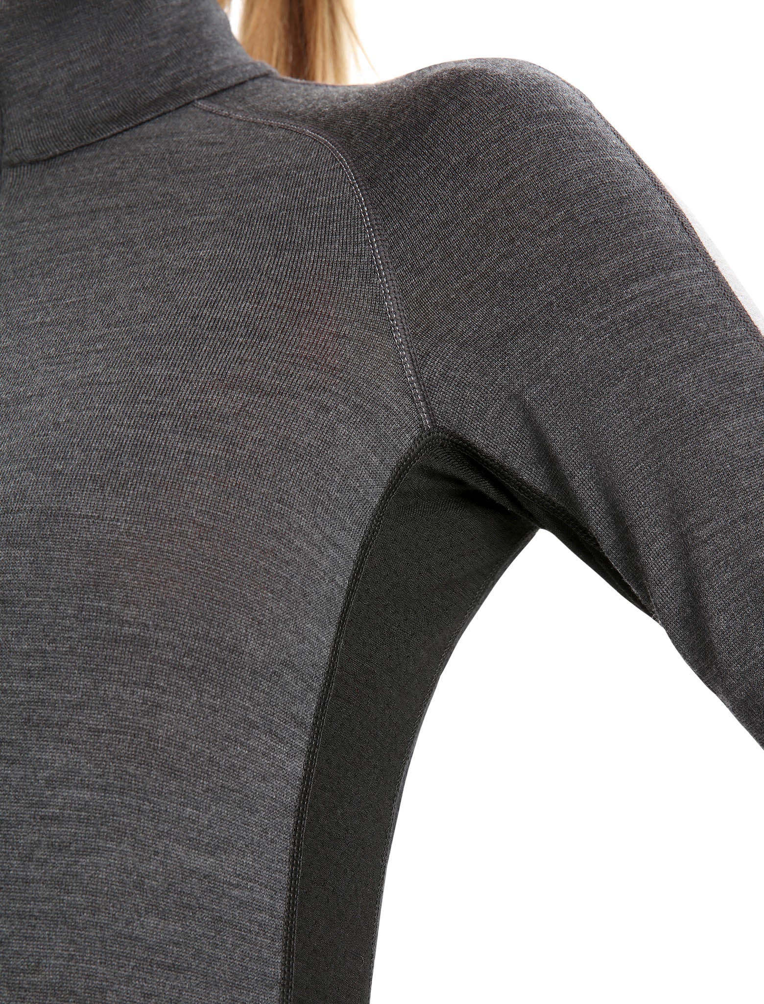 260 ZoneKnit Merino Wool Long Sleeve Half Zip Thermal Base Layer Top for Women - Warm Winter Hiking & Outdoor Activities