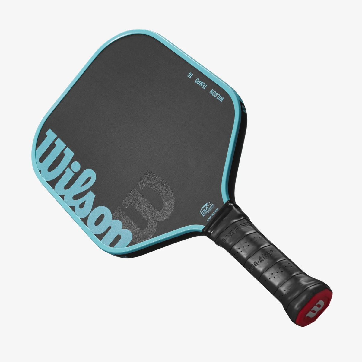 Wilson Tempo 16 Pickleball Paddle - Premium Graphite Face with Cushion Grip (Black/Blue) | Perfect for Recreational & Competitive Play, Indoor & Outdoor Courts