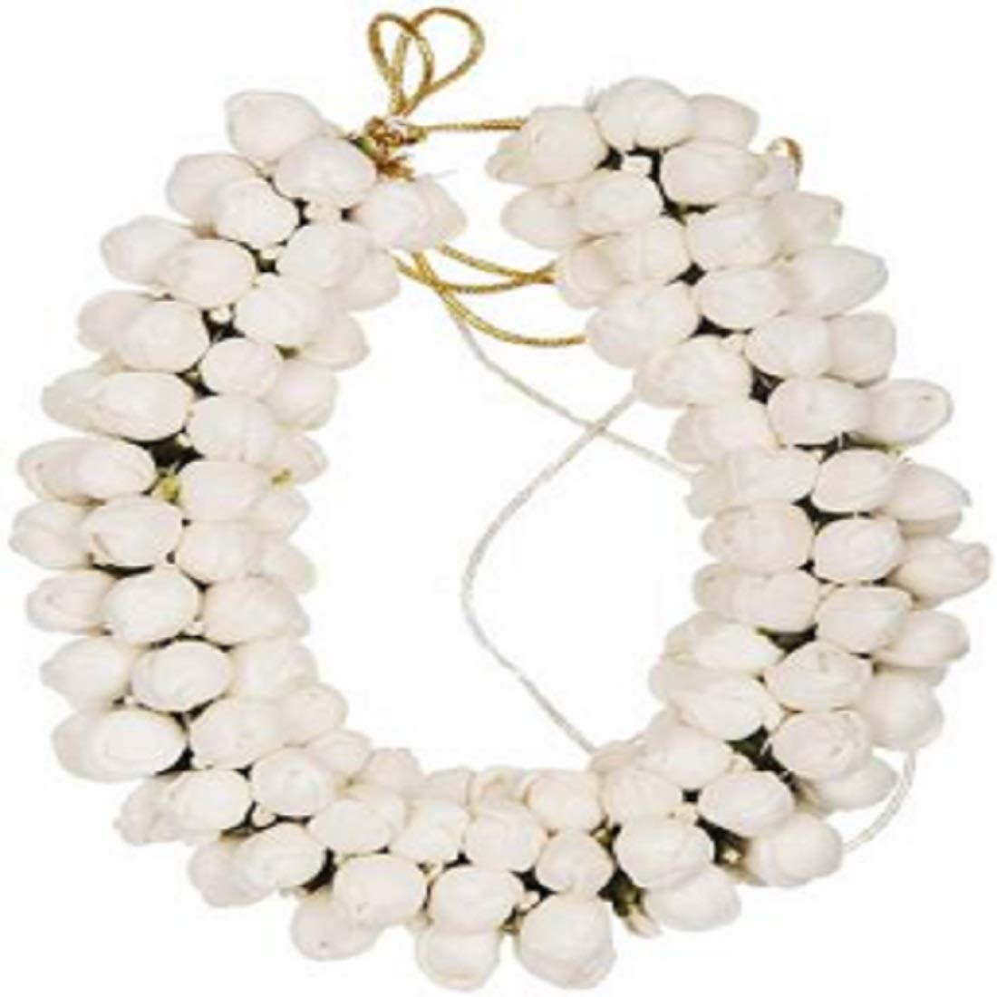 DEXO White Jasmine Flower Hair Accessories - Elegant Mogra Gajra Hair Clip for Women & Girls (Pack of 1) | Perfect for Weddings, Parties & Special Occasions