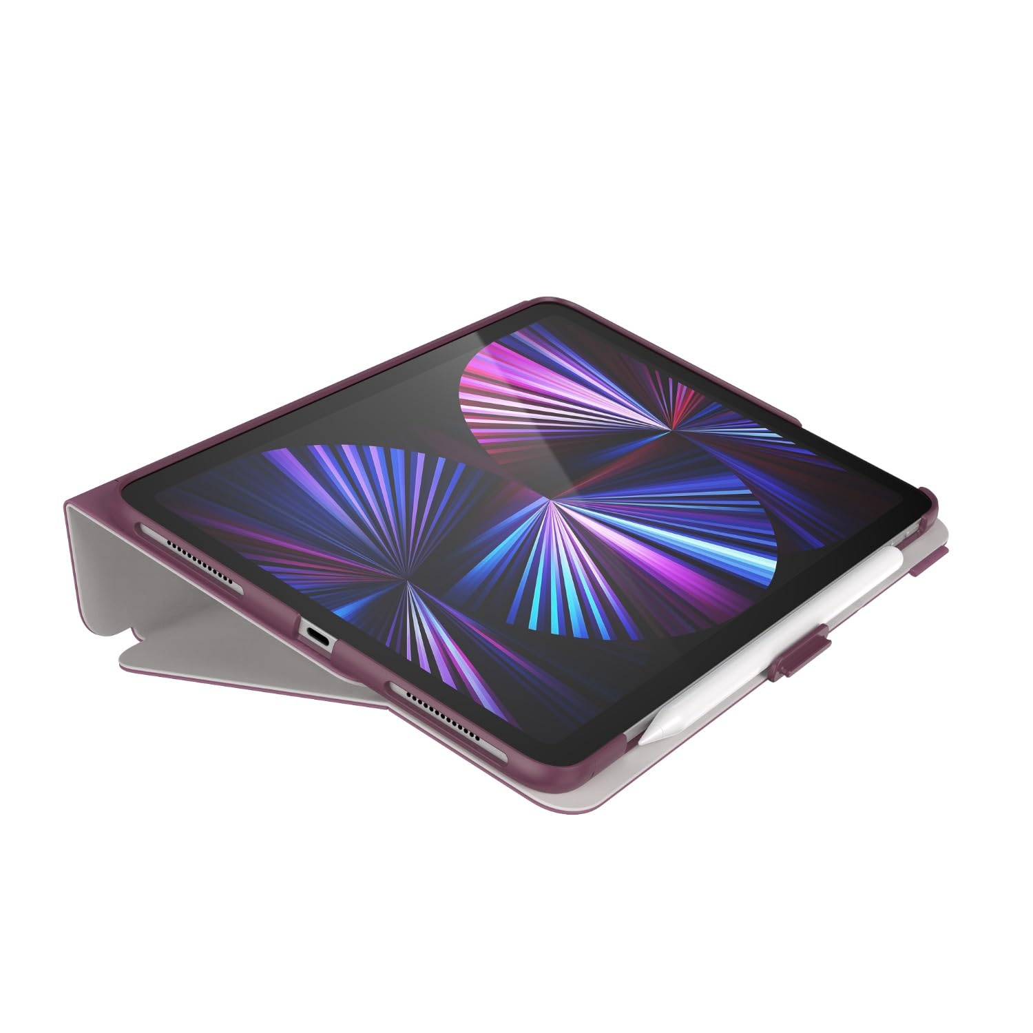 Speck Balance Folio Case for 11-inch iPad Air & iPad Pro - Protective Cover with Slim Design in Crepe Pink, Plumberry & Crushed Purple | Perfect for Work, Travel & Everyday Use