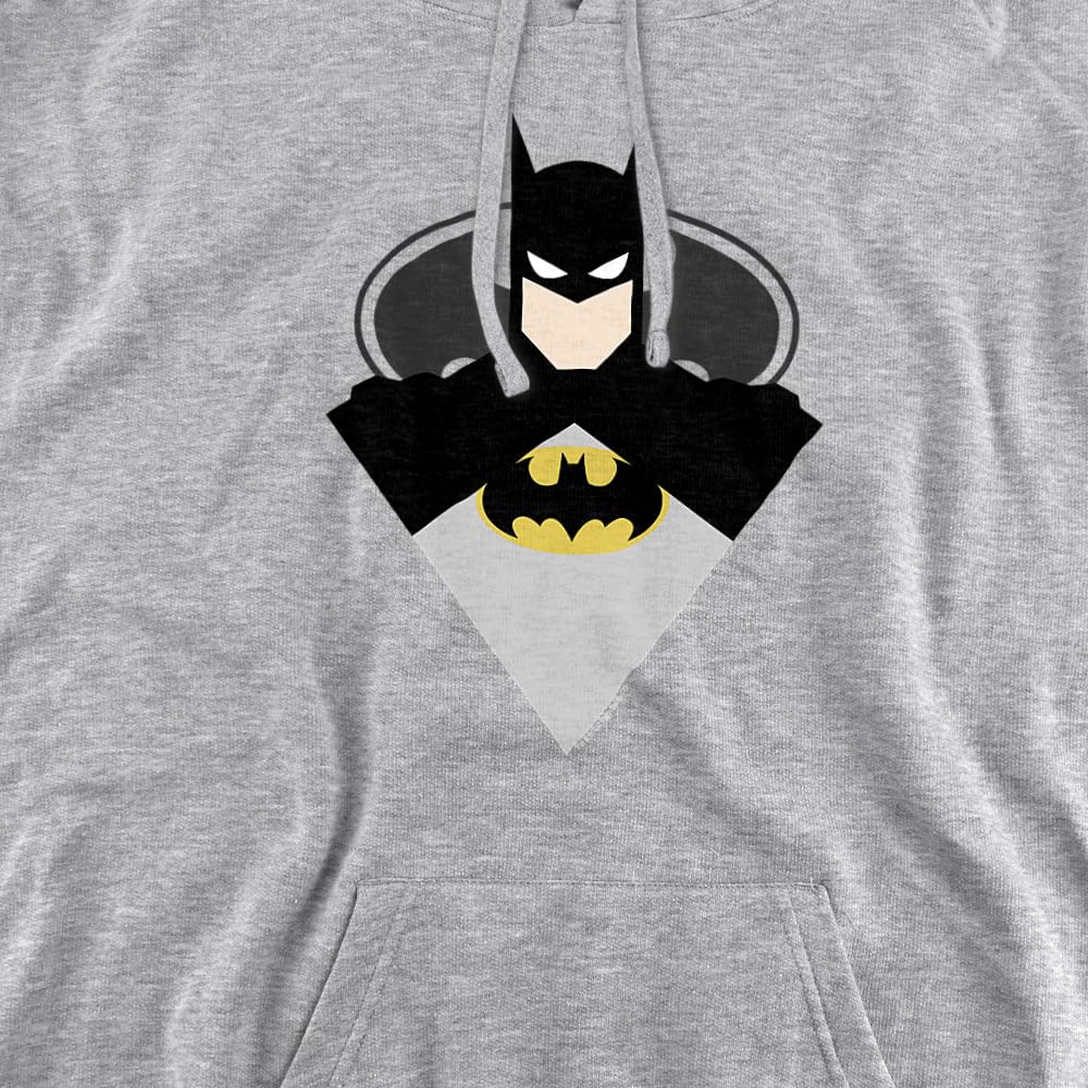 Trevco Batman Simple Bat Unisex Adult Pullover Hoodie - Comfortable Superhero Graphic Sweatshirt for Men & Women - Perfect for Cosplay, Casual Wear & Gifts