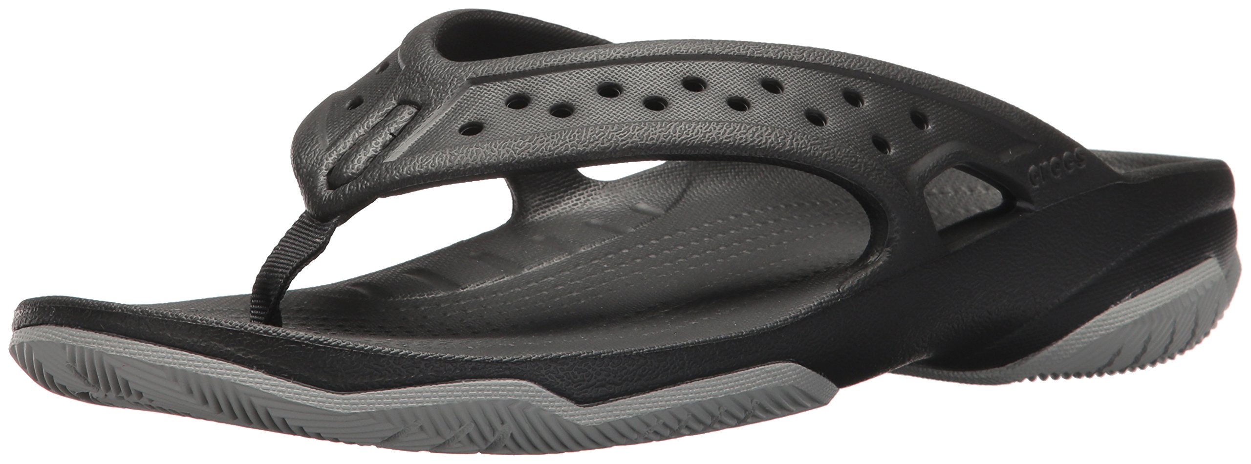 Crocs Men's Swiftwater Deck Sandals - Lightweight Water Shoes for Men, Comfortable Flip Flops for Beach, Pool, Boating & Outdoor Activities