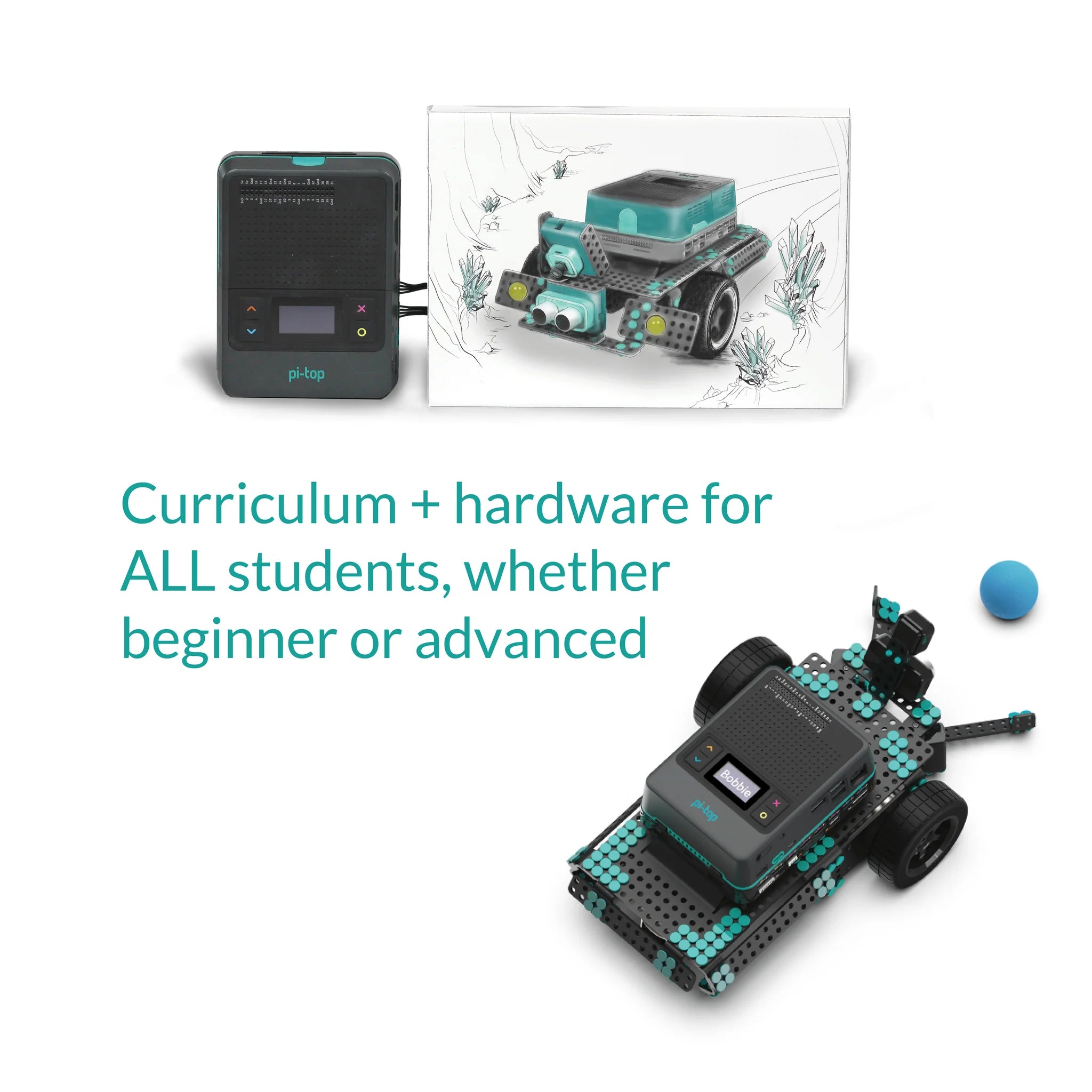 pi top: CS & Robotics Class Pack - STEM Learning Kit for Coding, Electronics & Robotics Projects - Perfect for Classrooms, Makerspaces & Home Learning