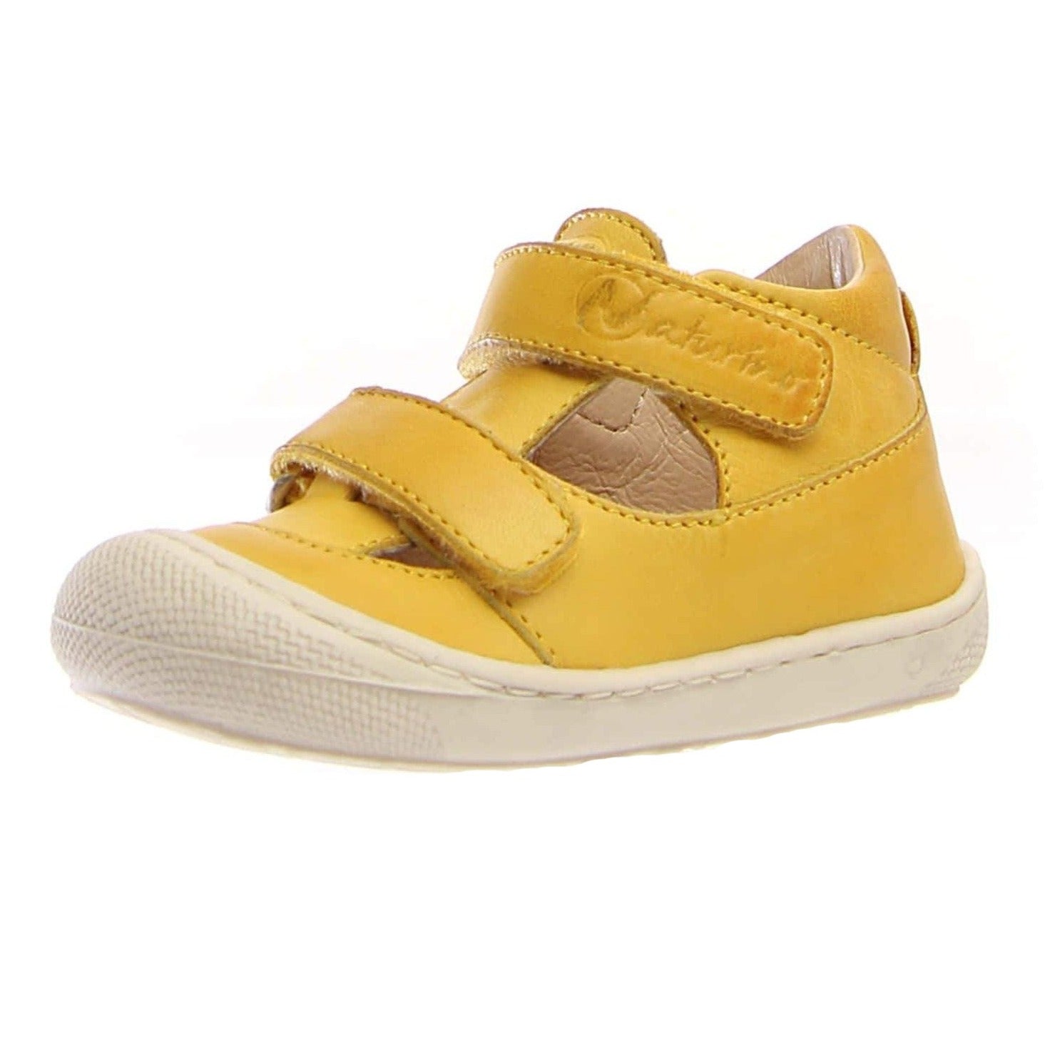 Naturino Kids' Puffy Nappa Sneakers - Yellow | Comfortable & Stylish Boys & Girls Shoes for School, Play & Everyday Wear