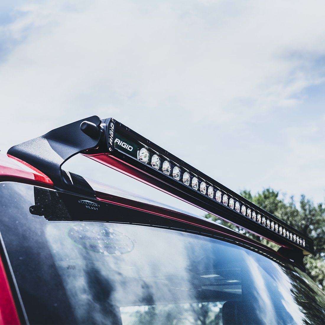 2021-2023 Ford Bronco Rigid SR Series LED Light Bar Roof Mount Kit - Off-Roading, Camping & Night Driving Accessories