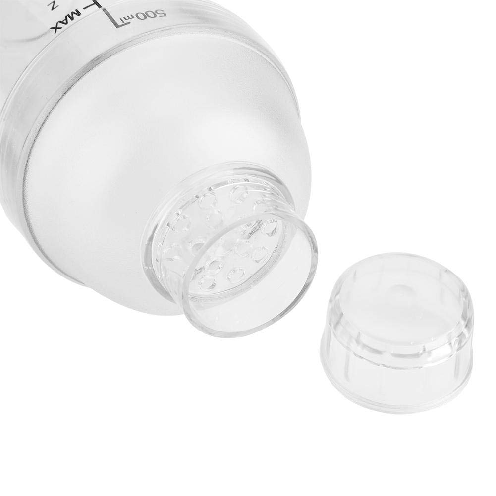 Premium 500ML Plastic Cocktail Shaker - Transparent PC Drink Mixer with Measurement Scales & Leak-Proof Lid - Perfect for Milk Tea, Cocktails, Protein Shakes & Bar Use at Home or Professional Bartending