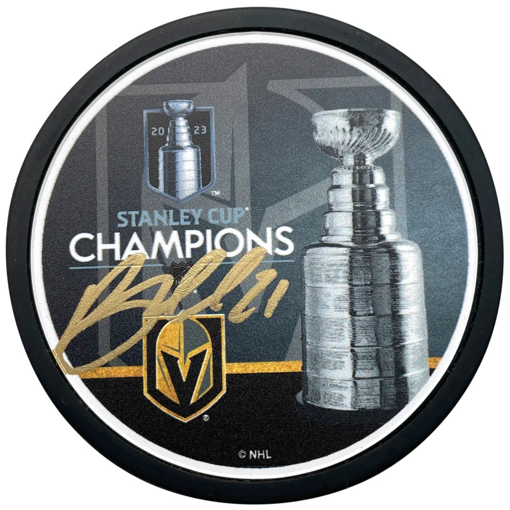 Brett Howden Autographed Stanley Cup Vegas Golden Knights Hockey Puck - Certified COA & IGM - Collectible NHL Memorabilia - Perfect for Fans, Sports Collectors & Home Decor