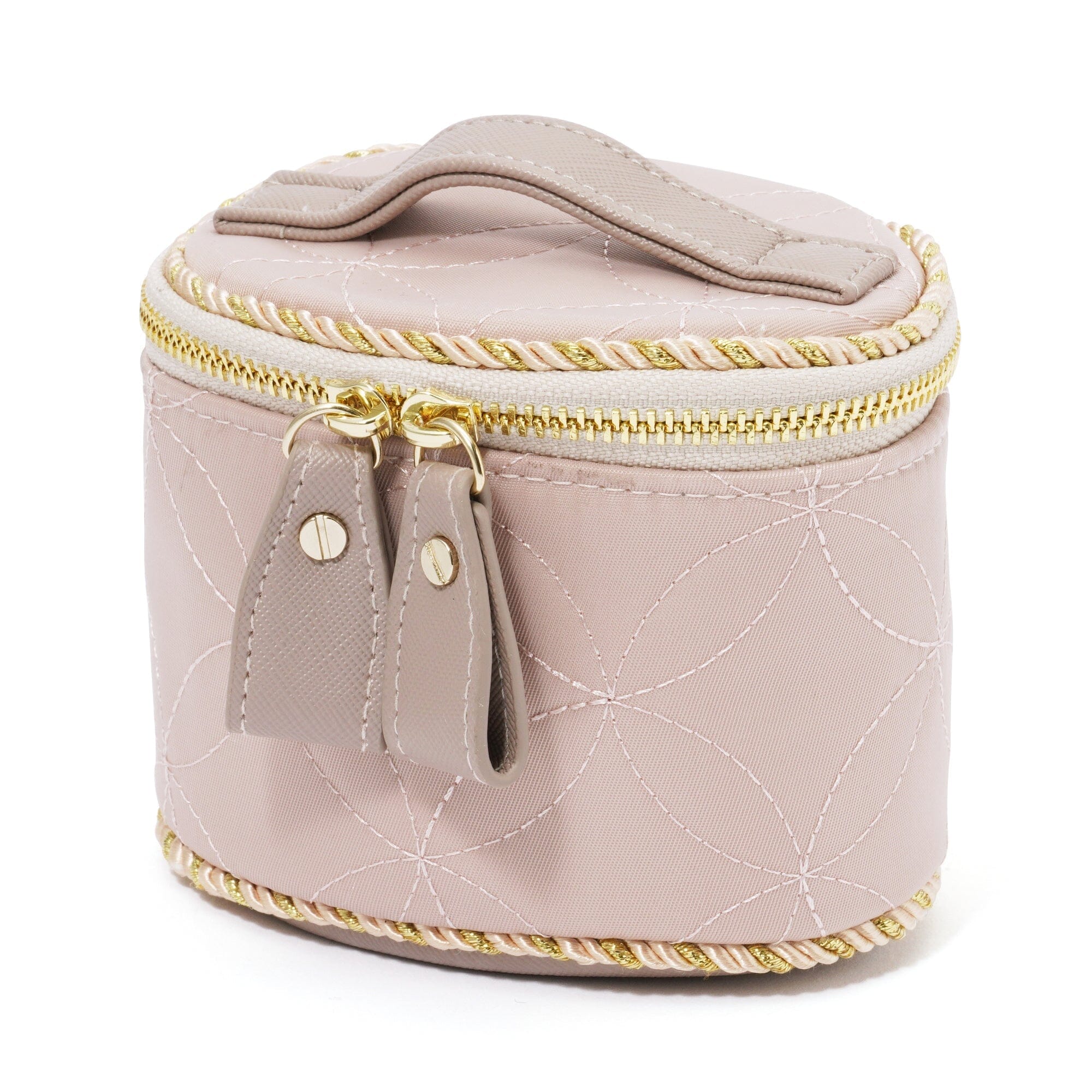 Bell Vanity Pouch Mini Grey - Small Cosmetic Bag for Makeup & Travel Essentials | Perfect for Women's Toiletries, Jewelry & Daily Organizer (Grey)