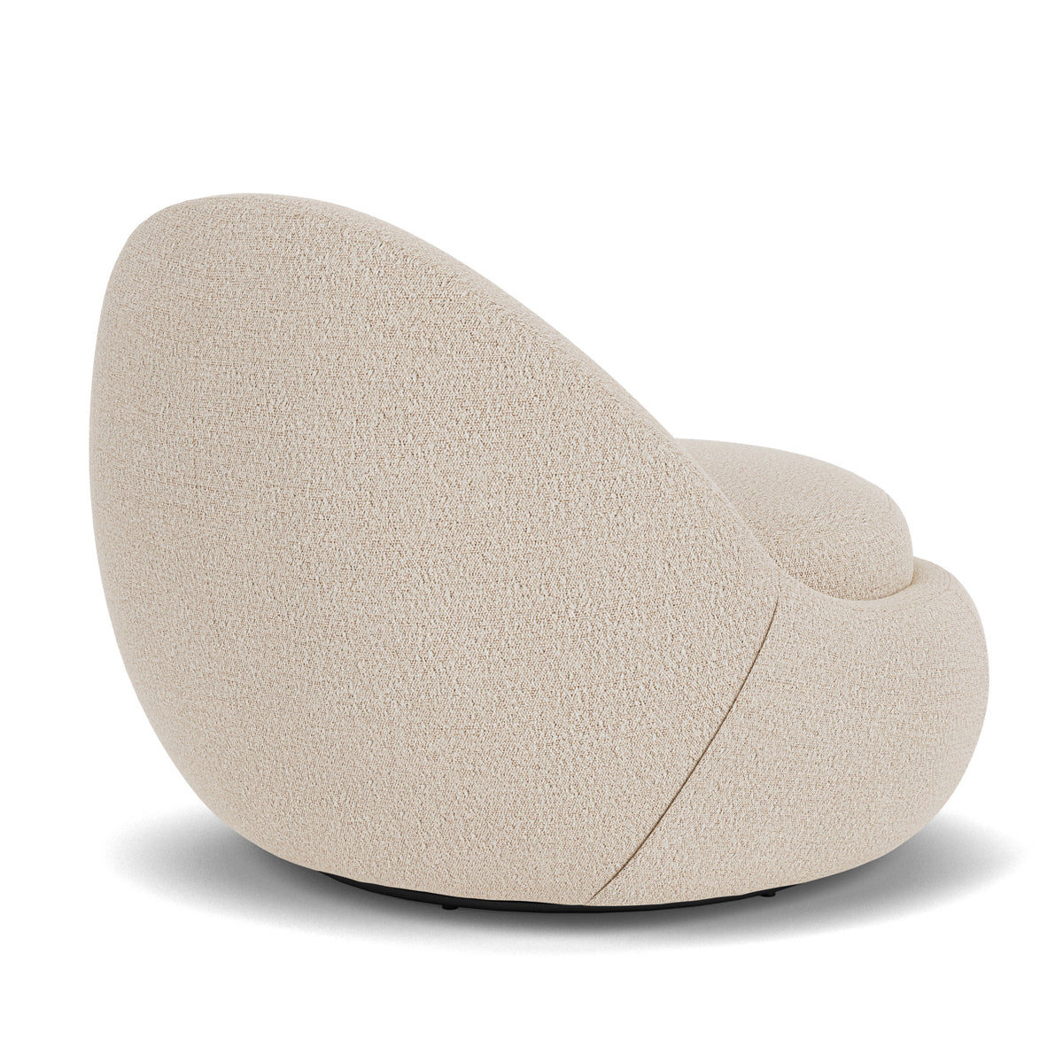 Babette Boucle Swivel Armchair - Modern Velvet Upholstered Accent Chair with 360° Rotation for Living Room, Bedroom, or Office