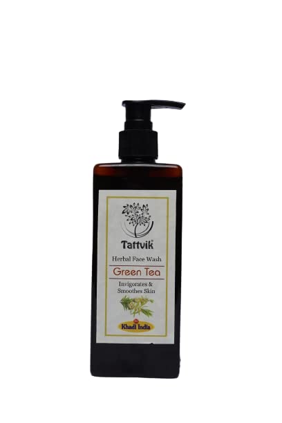 Tattvik Green Tea Face Wash 210ml - Natural Cleanser for Toned, Radiant & Glowing Skin | All Skin Types | Daily Skincare Routine for Men & Women